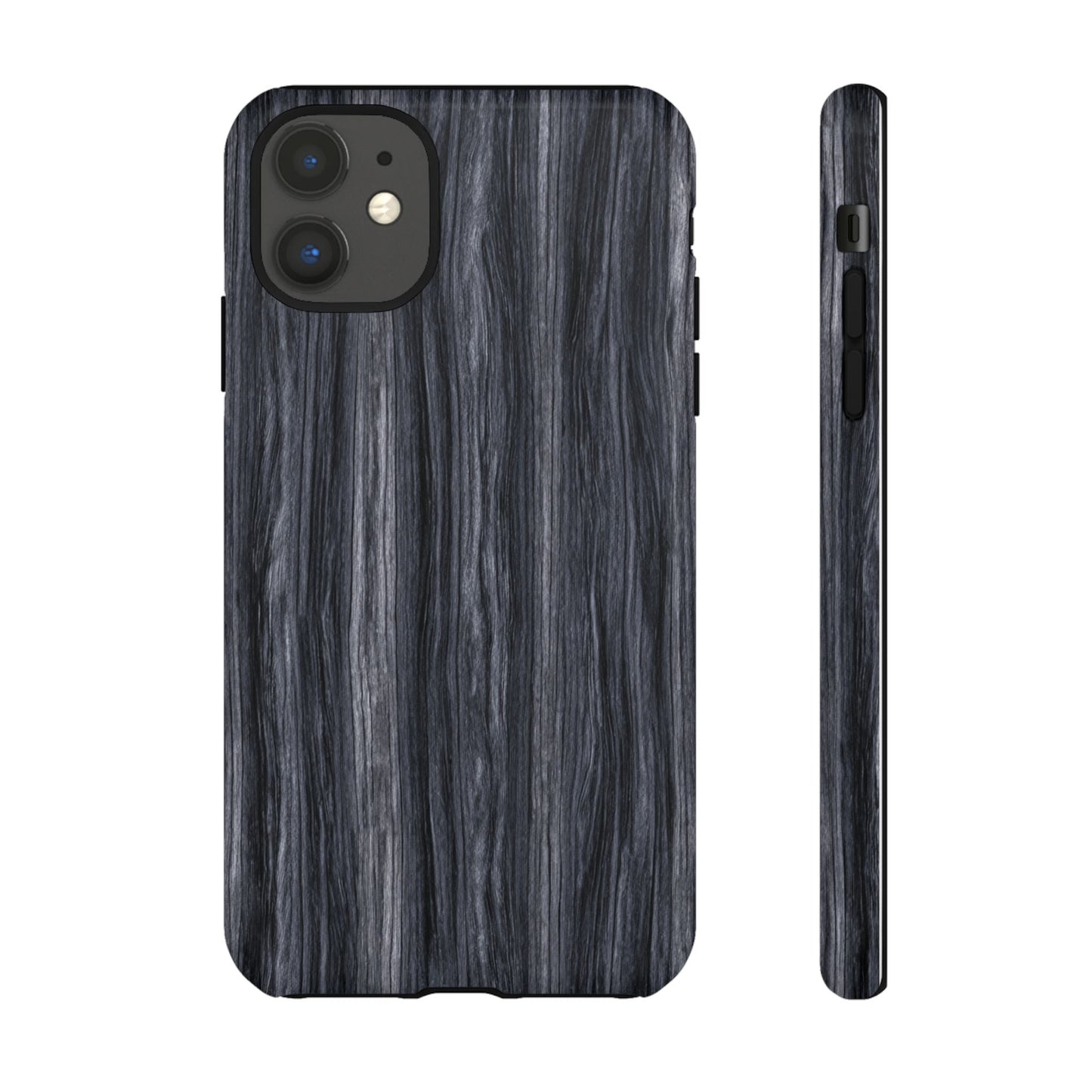 Black Wood (iPhone X - iPhone 17 Pro Max) [TOUGH CASE]
