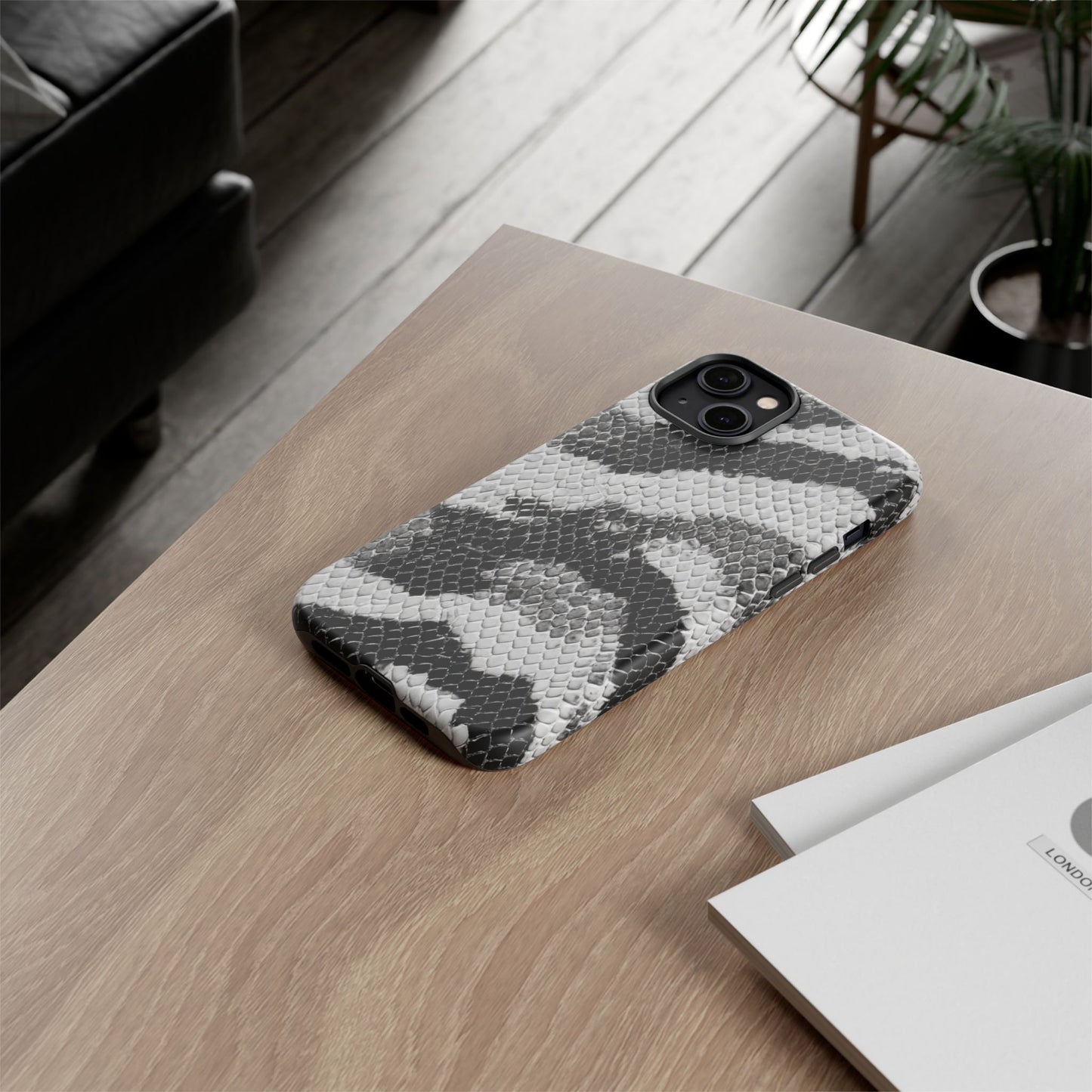 Black & White Snakeskin [TOUGH CASE]