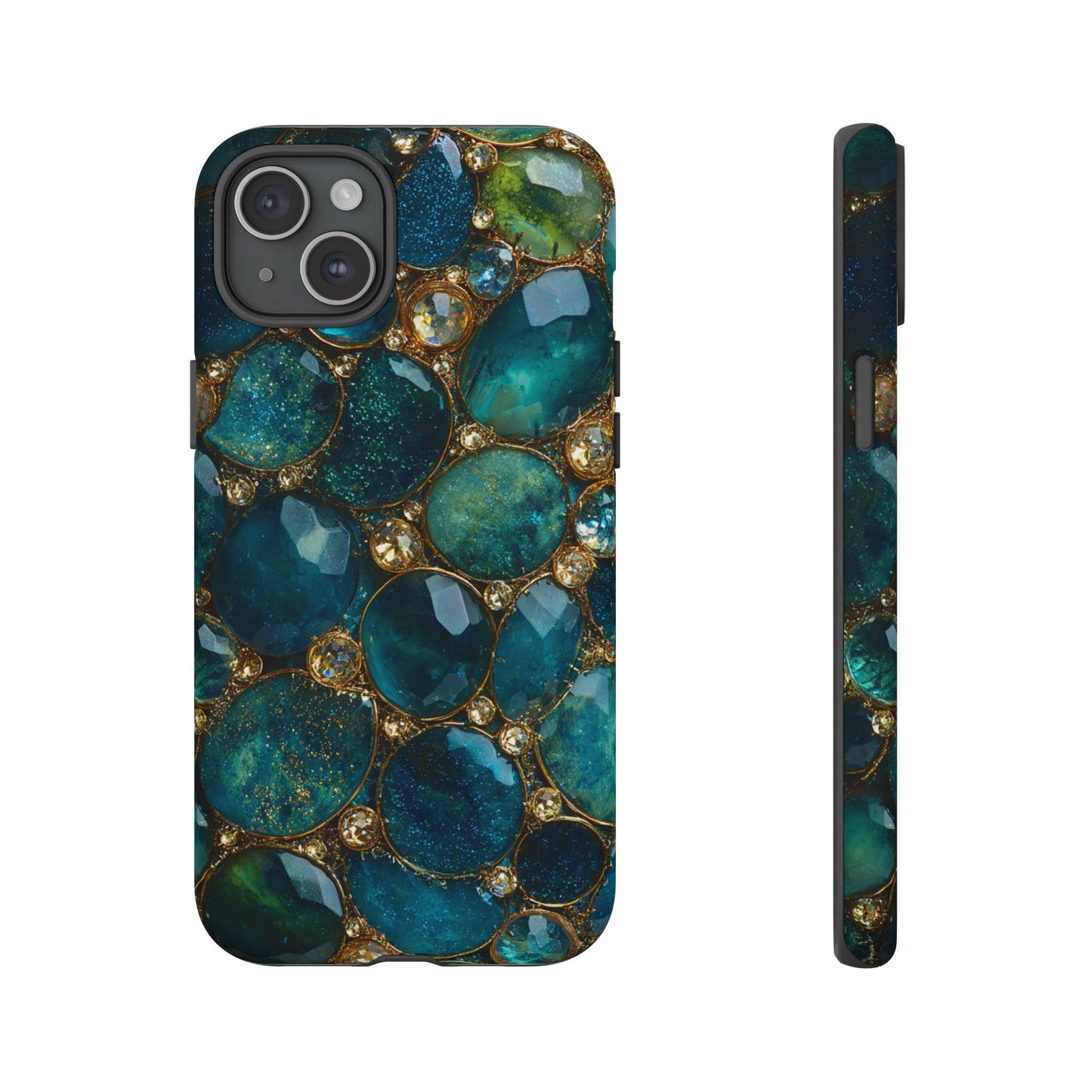 Blue Gemstones (iPhone Pro Max - iPhone X) [Tough Case]