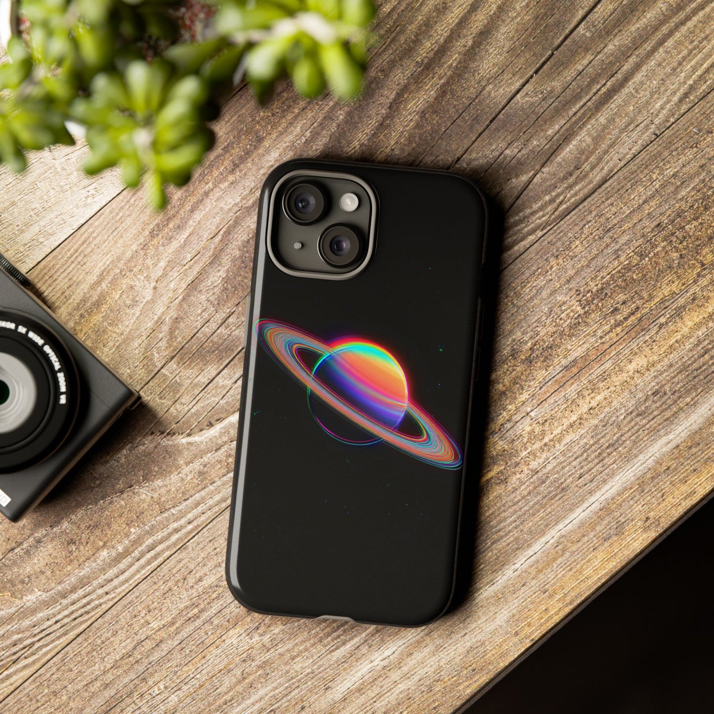 Glitched Saturn – (iPhone X - iPhone 17 Pro Max) [TOUGH CASE]