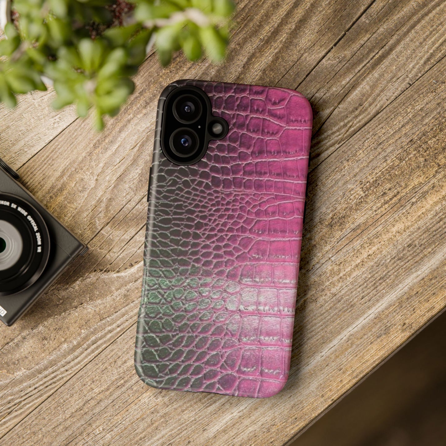 Purple Crocodile Leather [TOUGH CASE]