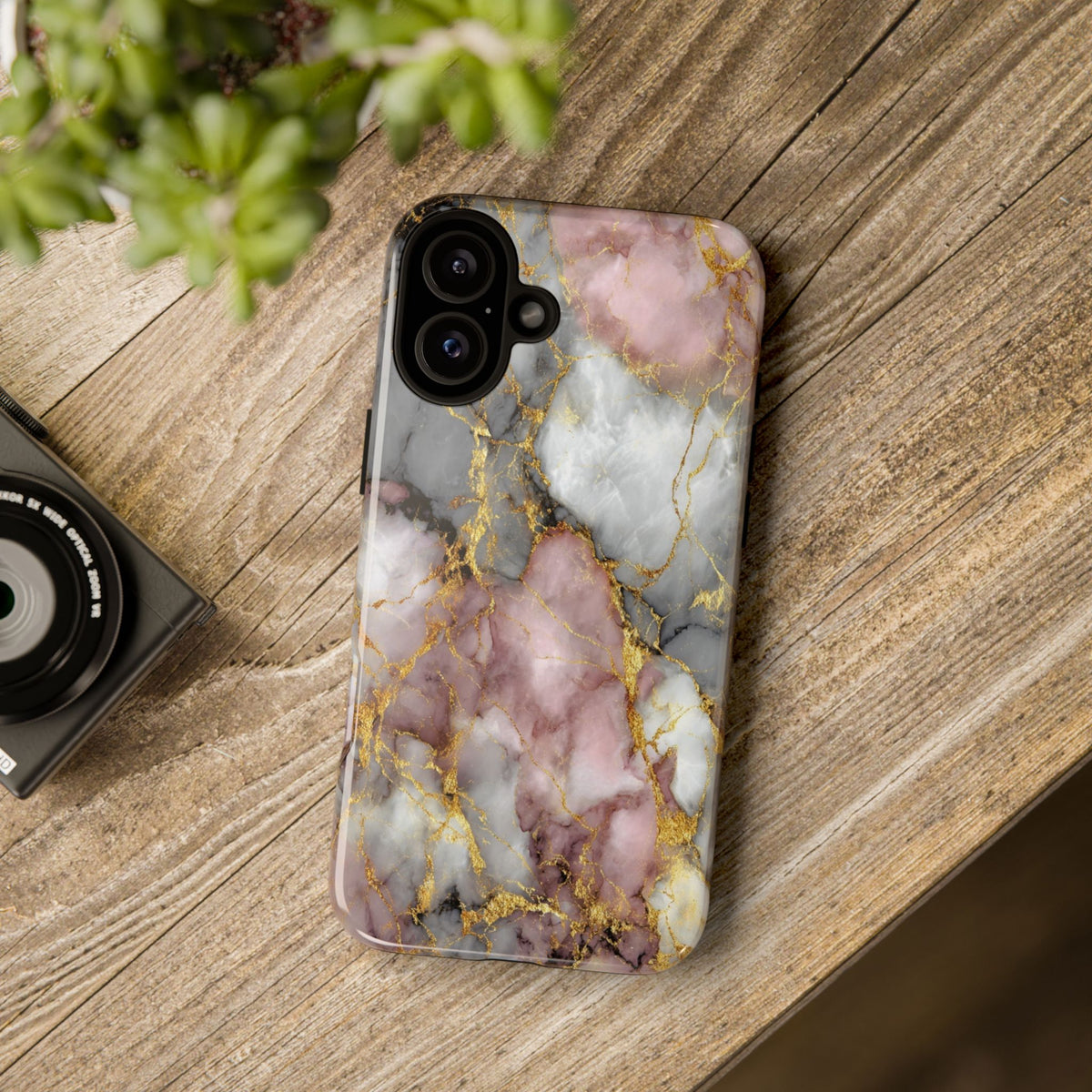 Rose & White Marble