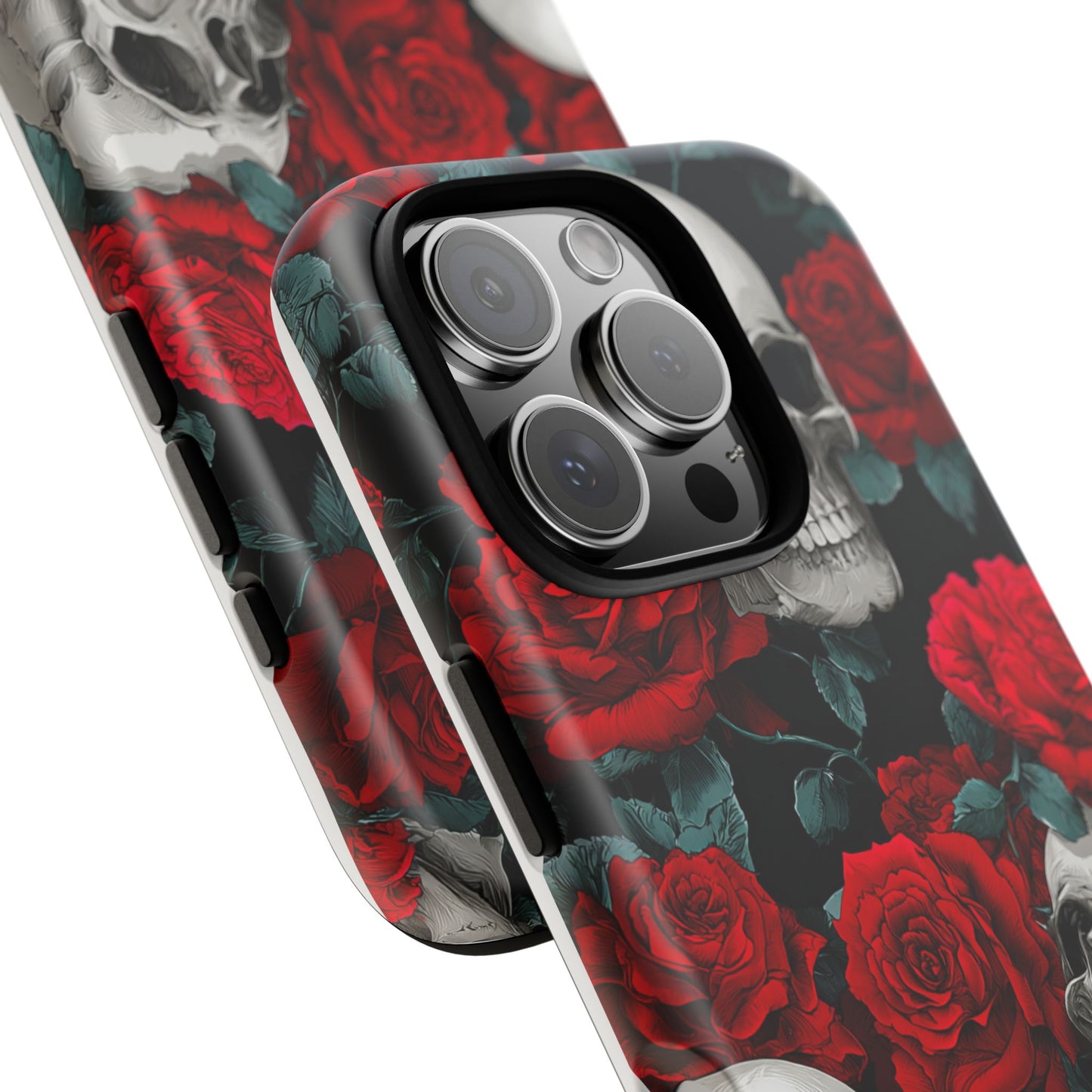 LOW STOCK Skull & Red Roses [TOUGH CASE]