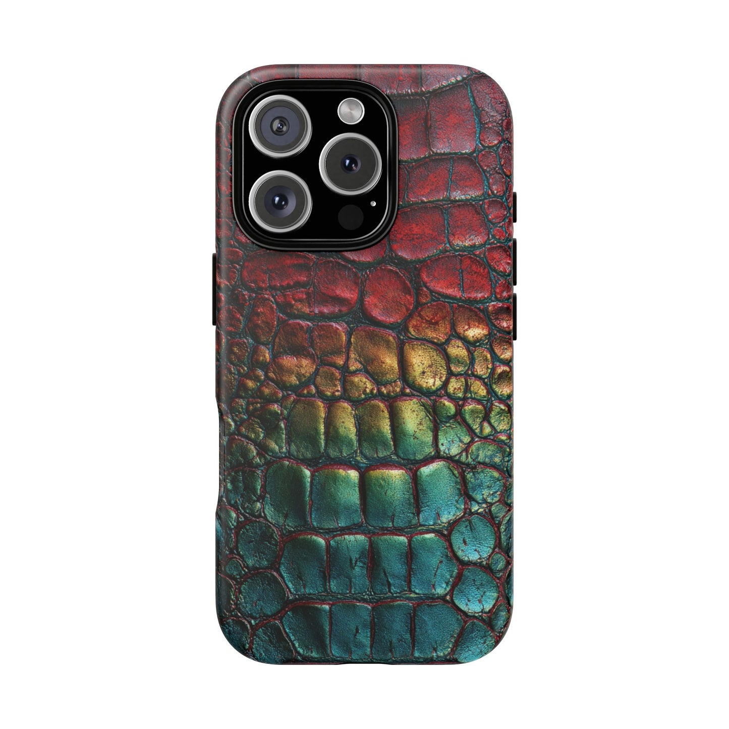 Red, Yellow, Blue Crocodile Skin [TOUGH CASE]