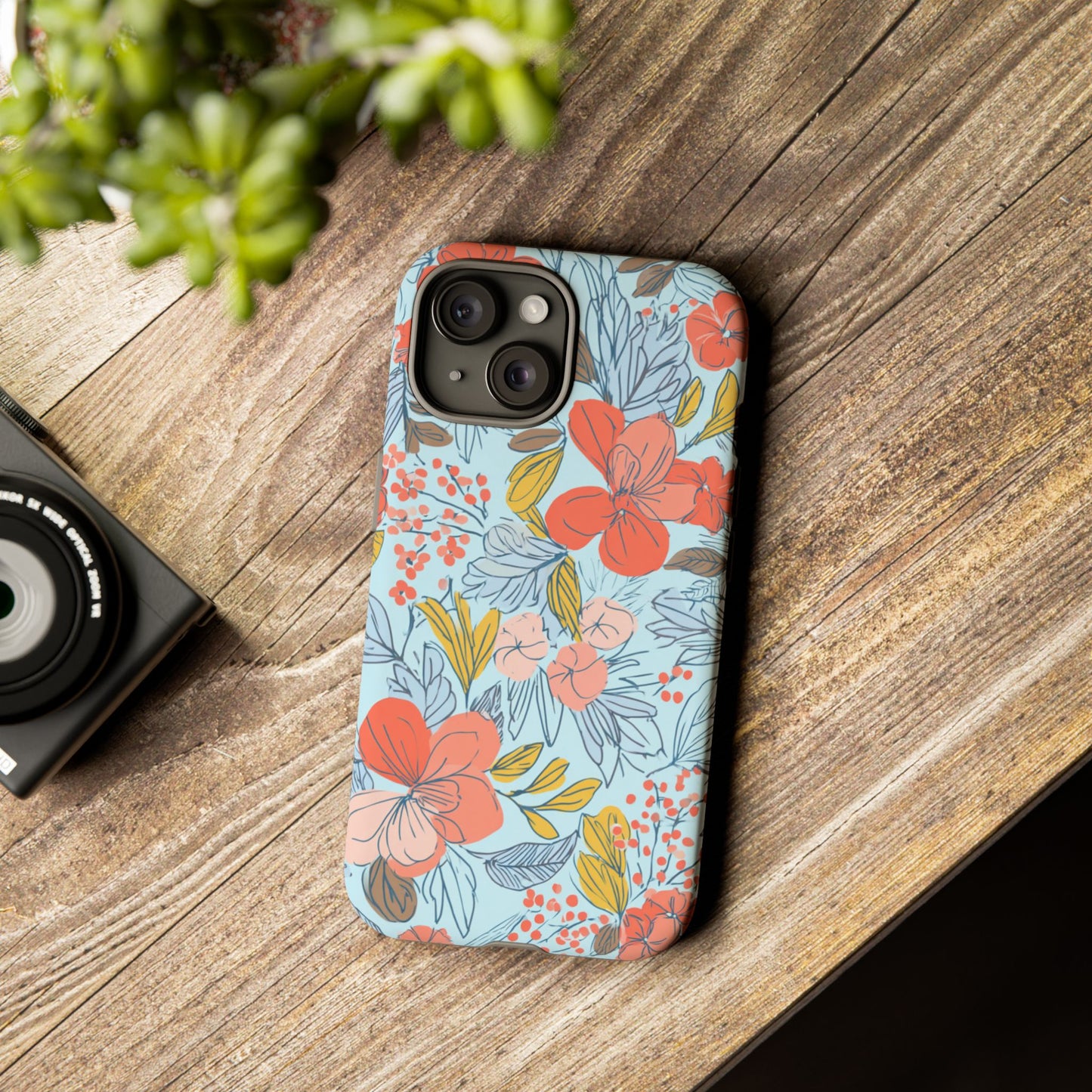Floral 02 (iPhone X - iPhone 17 Pro Max) [TOUGH CASE]