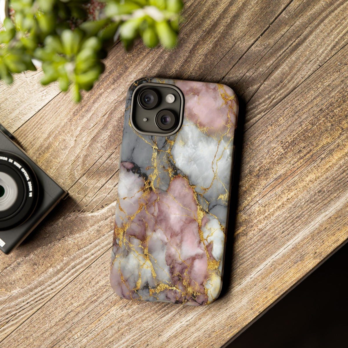 Rose & White Marble
