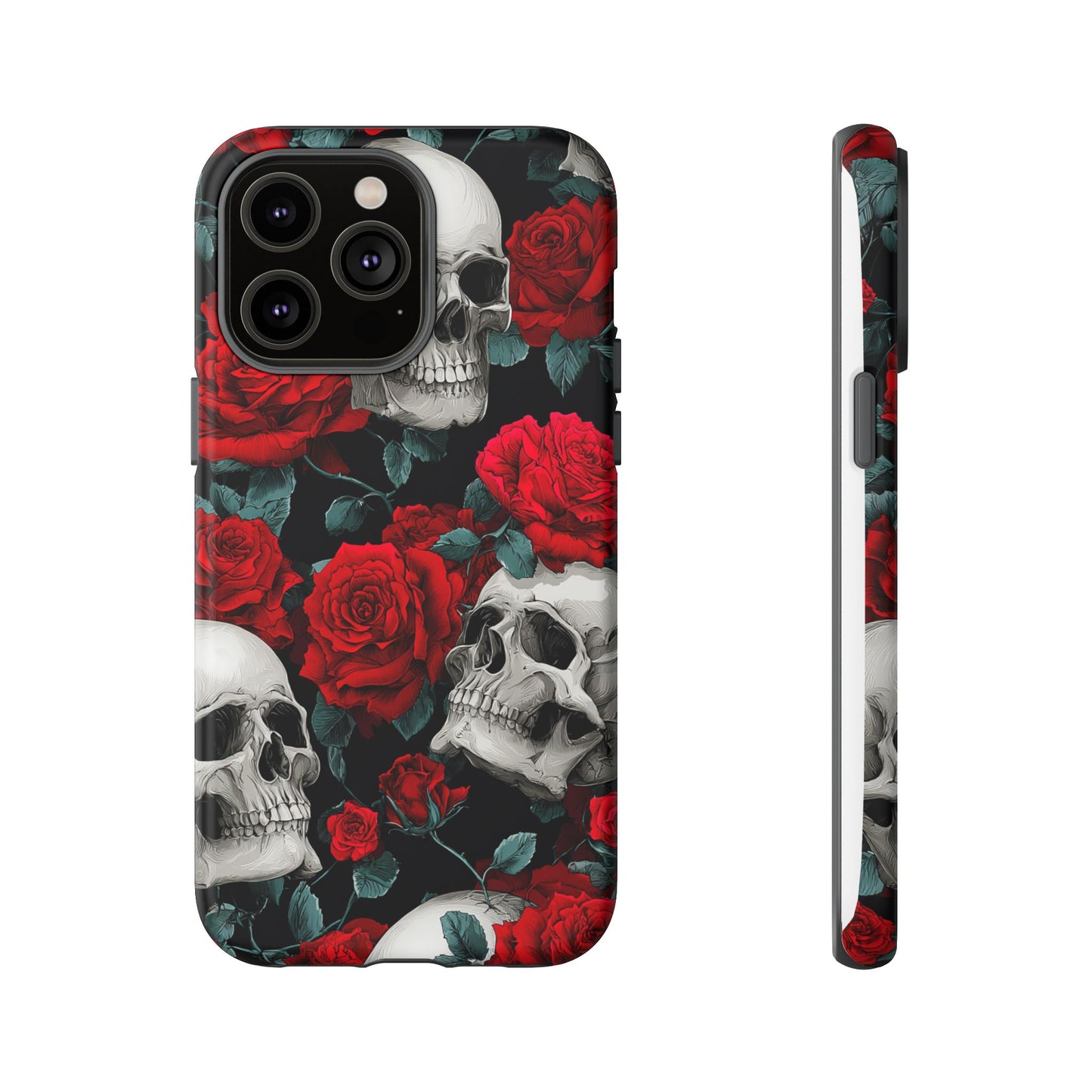 LOW STOCK Skull & Red Roses [TOUGH CASE]