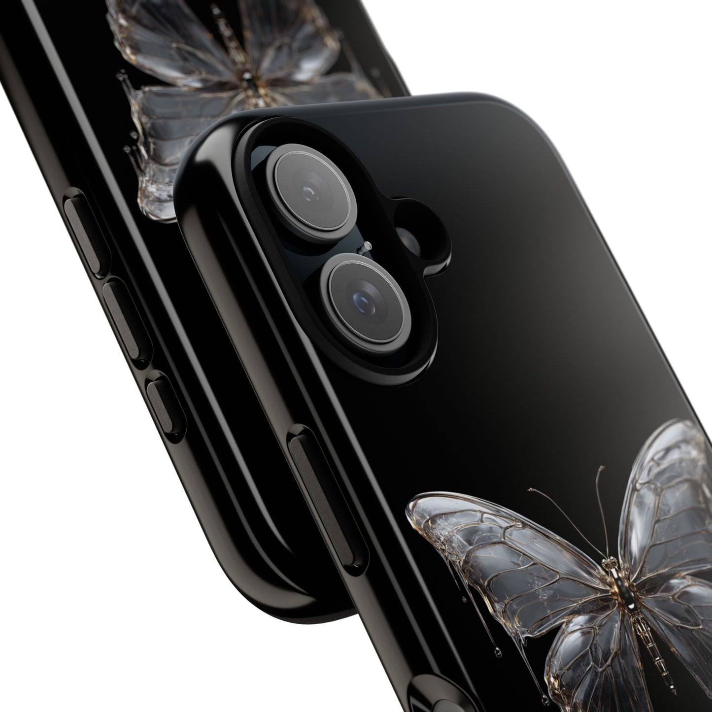 Metallic Butterfly (iPhone X - iPhone 17 Pro Max) [TOUGH CASE]