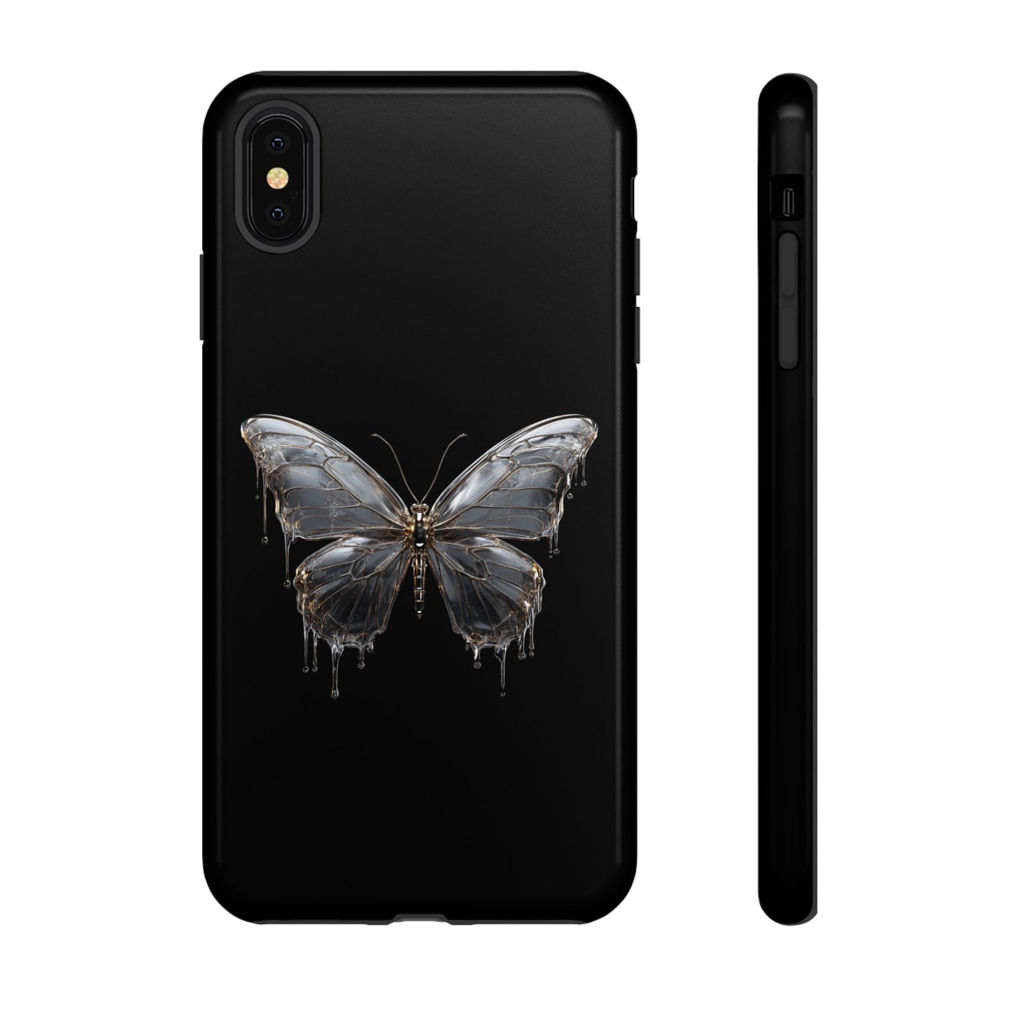 Metallic Butterfly (iPhone X - iPhone 17 Pro Max) [TOUGH CASE]