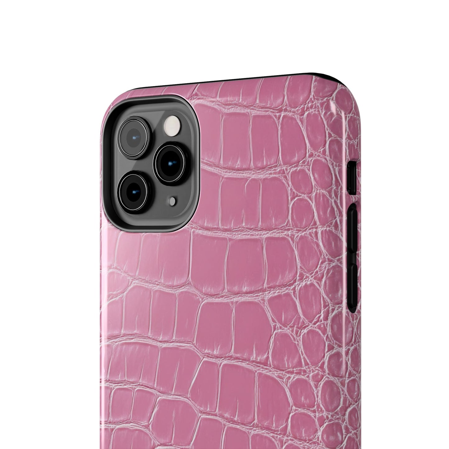 Pink Crocodile Leather