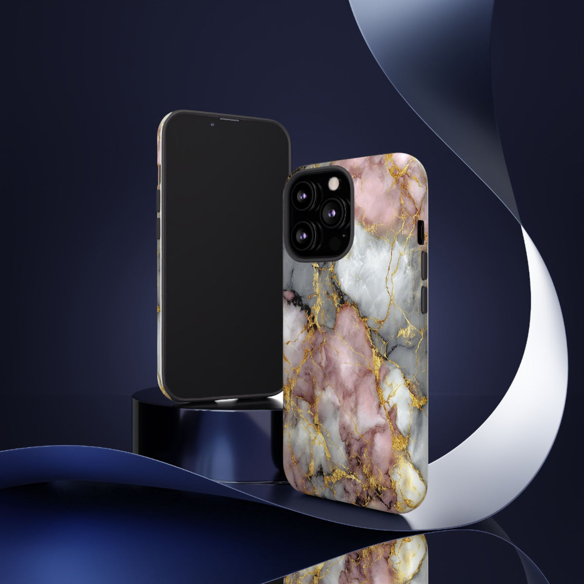 Rose & White Marble