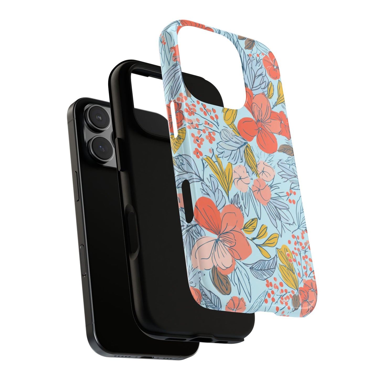 Floral 02 (iPhone X - iPhone 17 Pro Max) [TOUGH CASE]