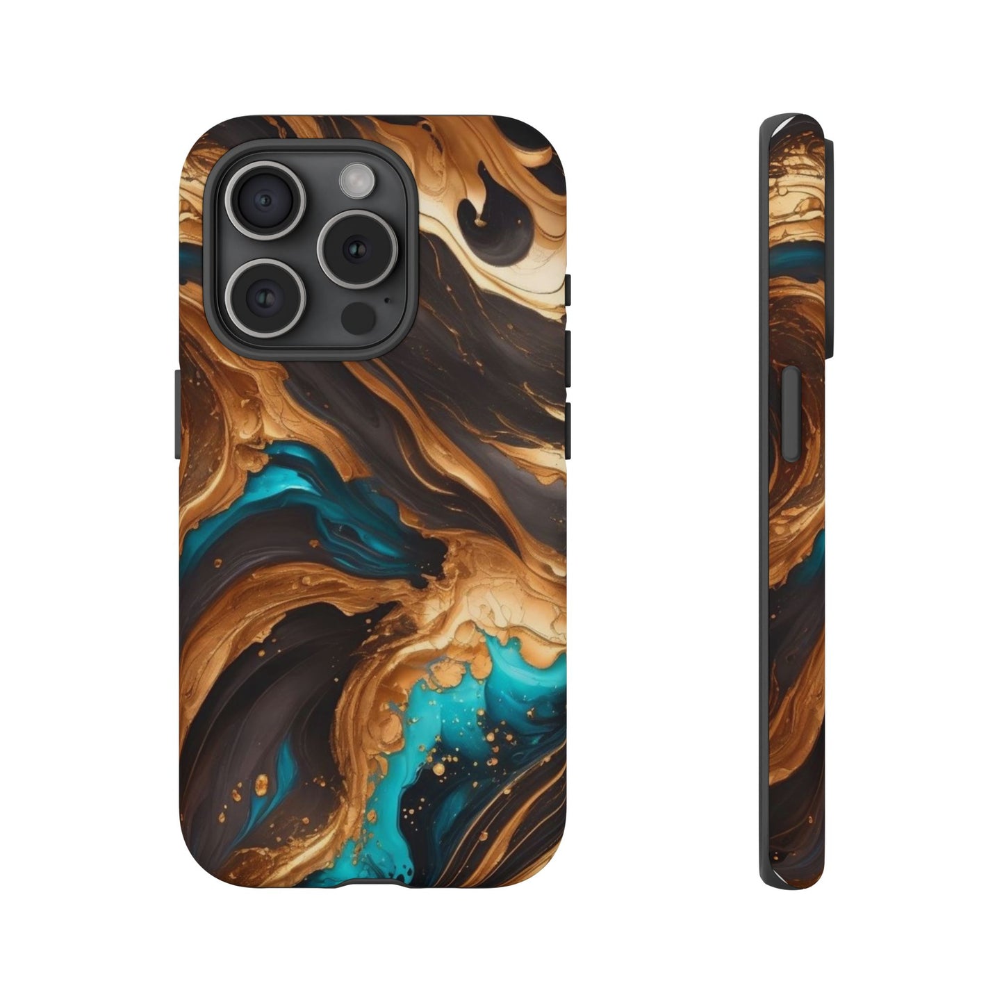 Metallic Swirls (iPhone X - iPhone 17 Pro Max) [TOUGH CASE]