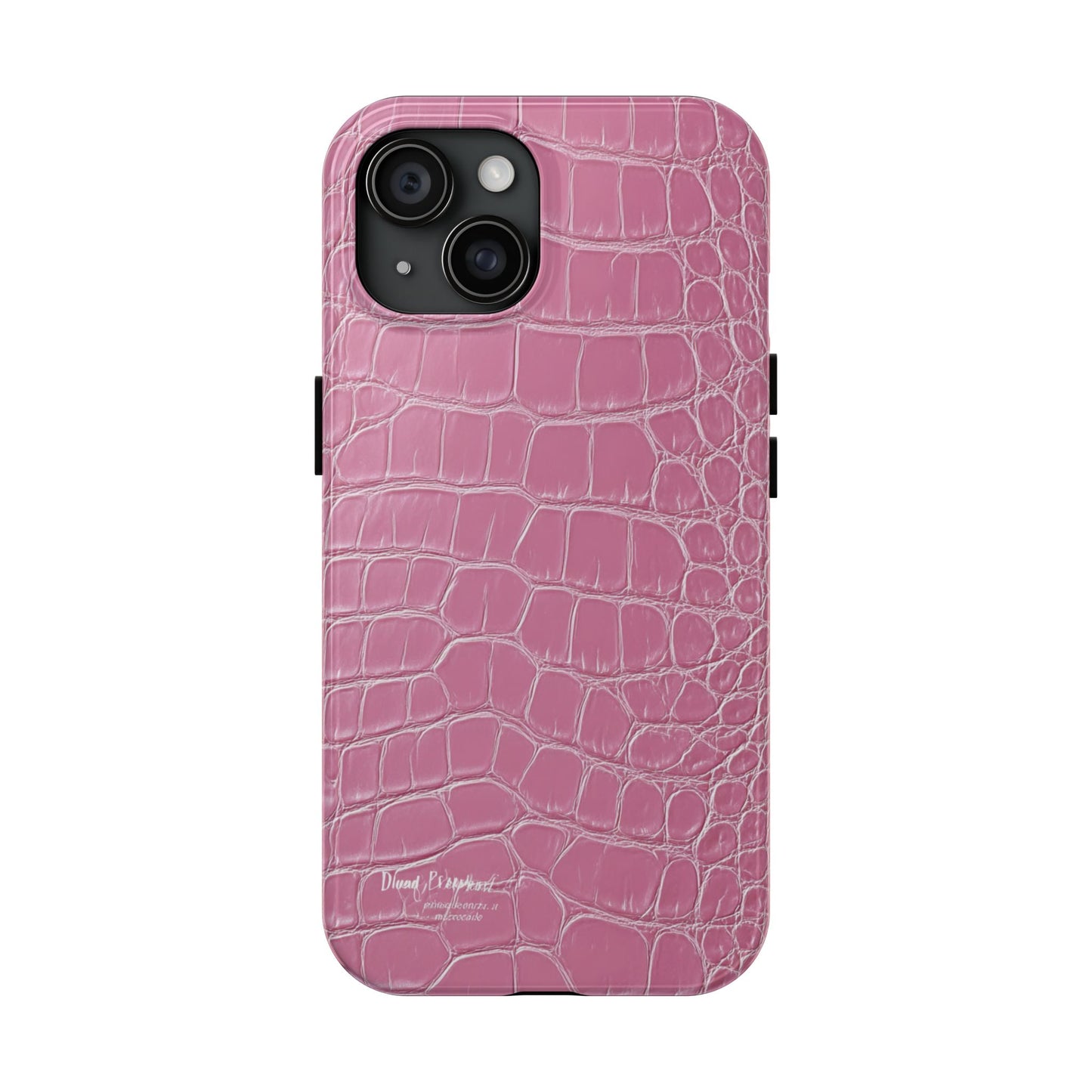 Pink Crocodile Leather