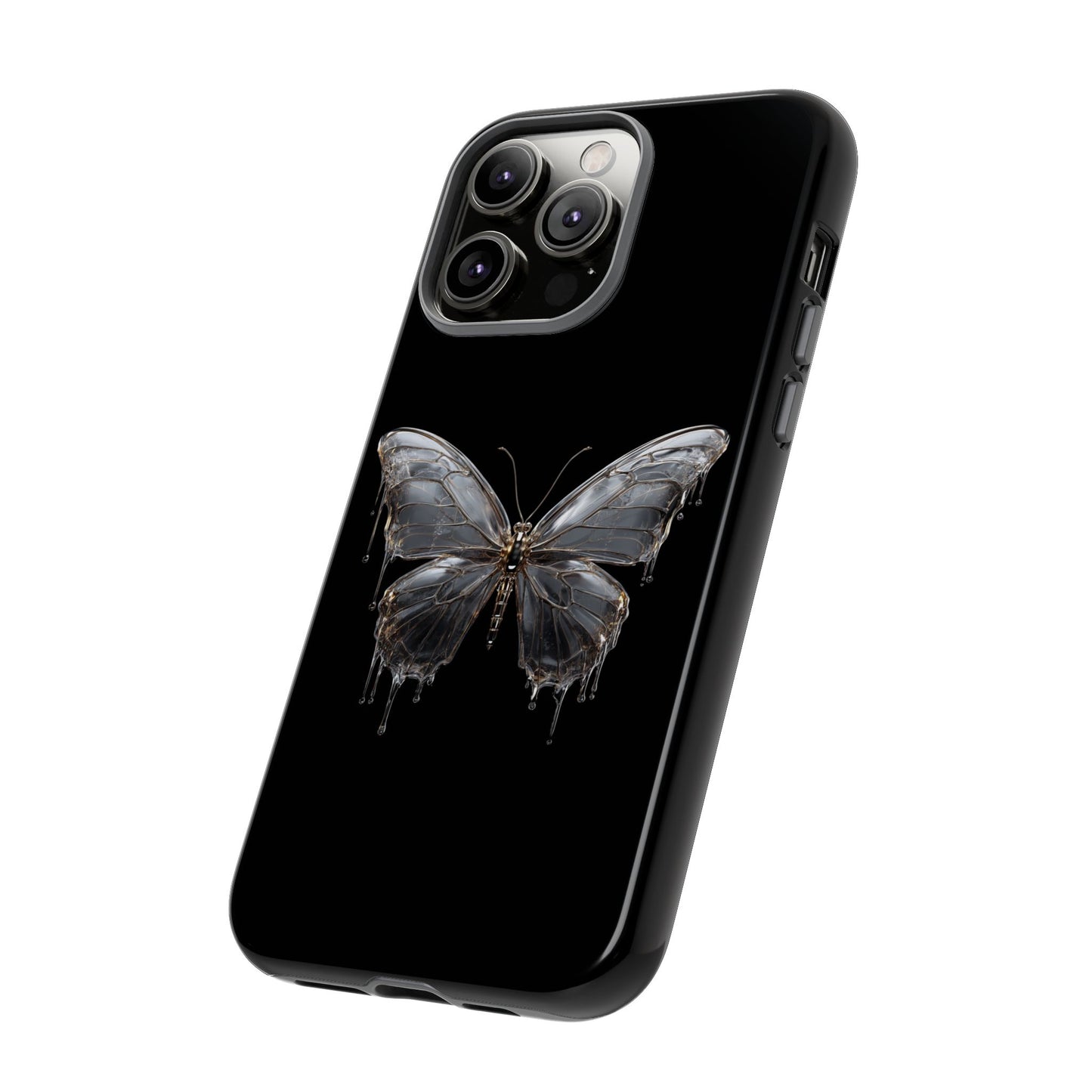Metallic Butterfly (iPhone X - iPhone 17 Pro Max) [TOUGH CASE]