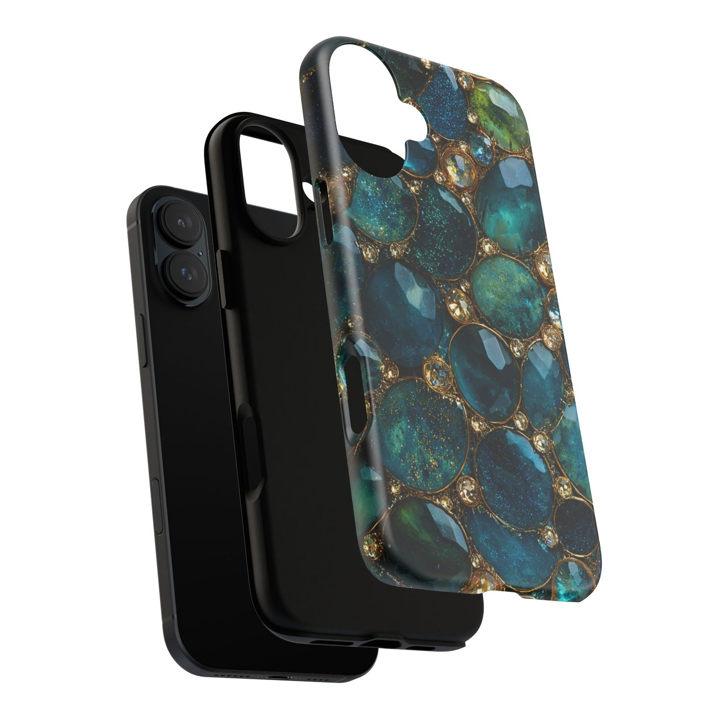 Blue Gemstones (iPhone Pro Max - iPhone X) [Tough Case]