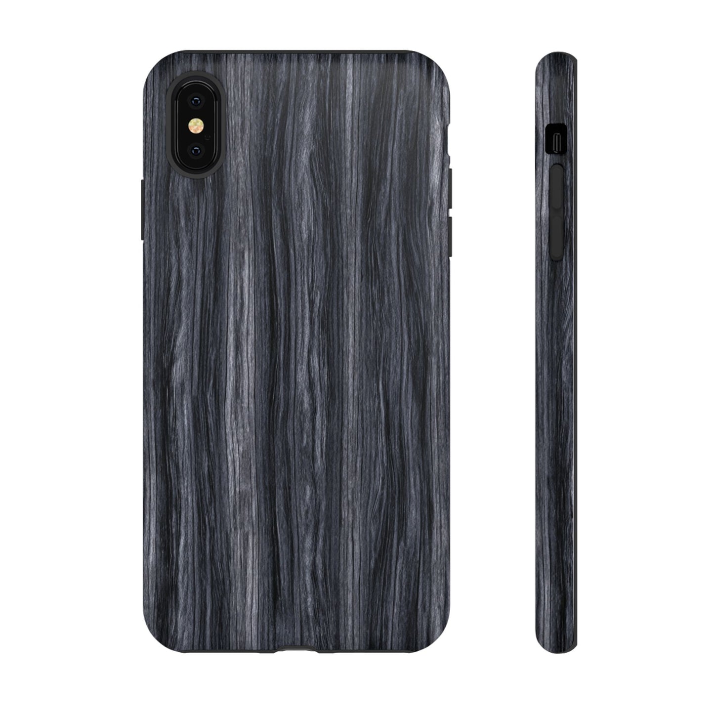 Black Wood (iPhone X - iPhone 17 Pro Max) [TOUGH CASE]