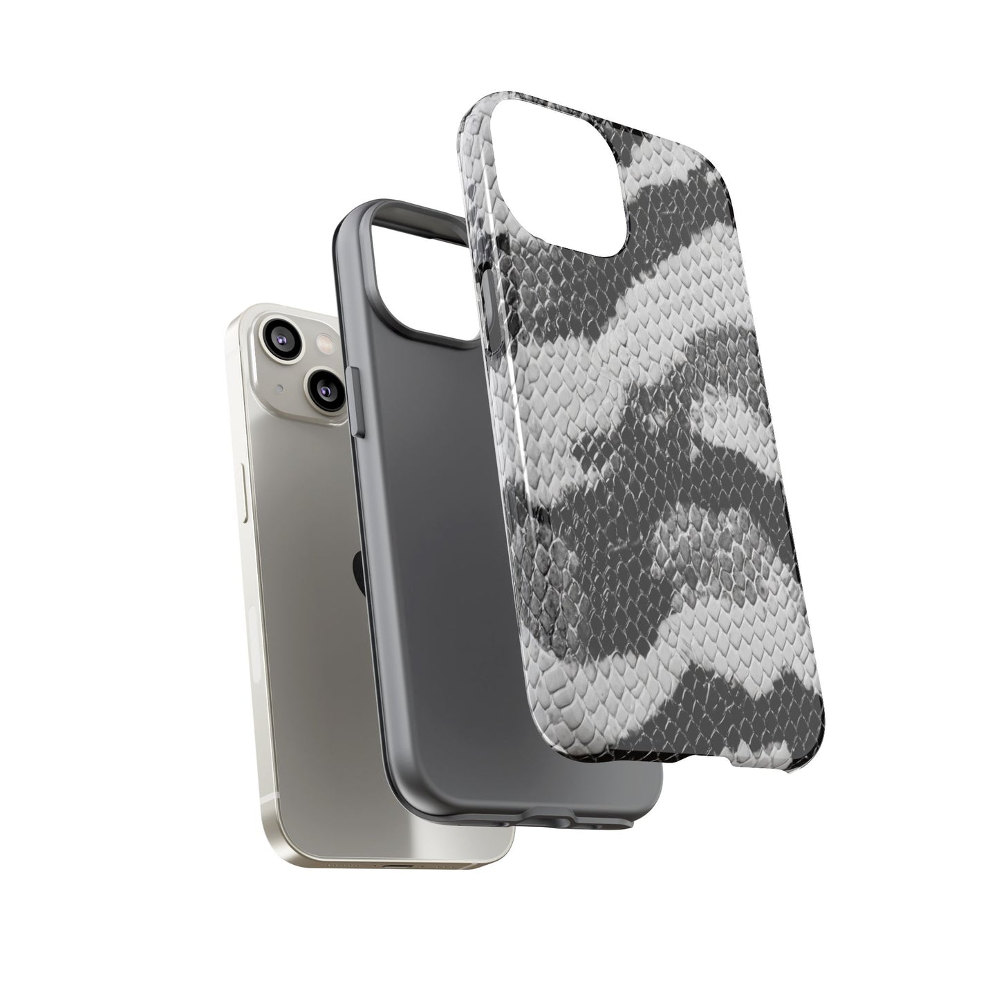 Black & White Snakeskin [TOUGH CASE]