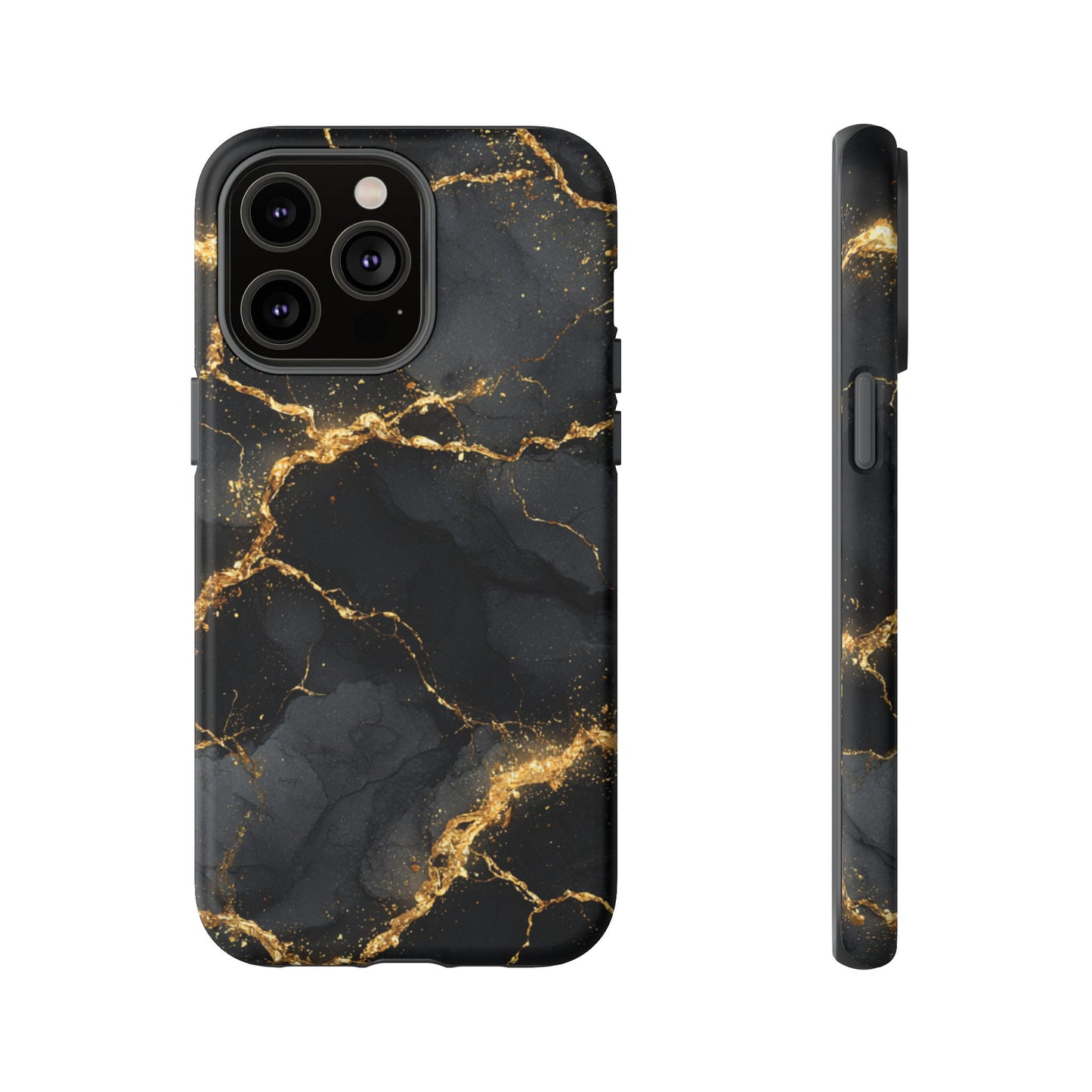 Black & Gold Marble [TOUGH CASE]