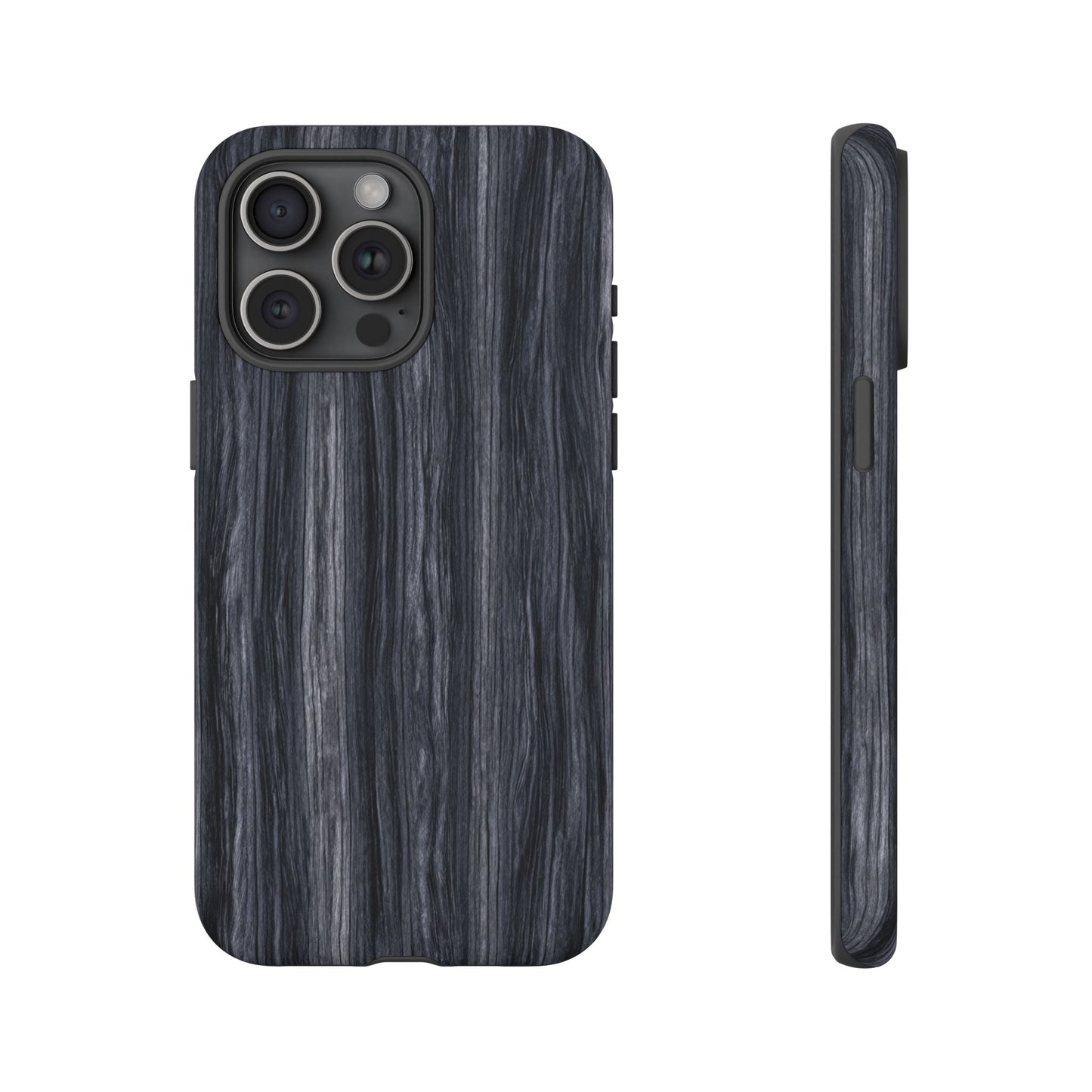 Black Wood (iPhone X - iPhone 17 Pro Max) [TOUGH CASE]