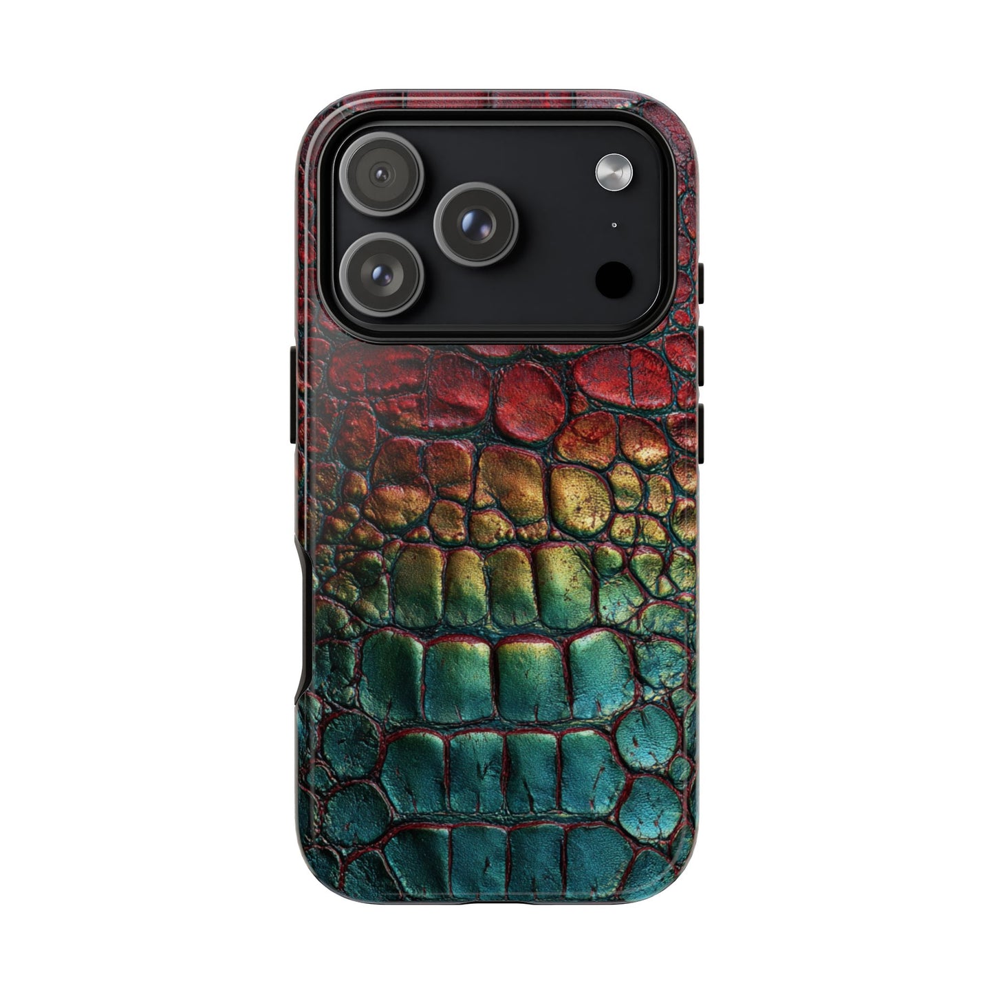 Red, Yellow, Blue Crocodile Skin [TOUGH CASE]