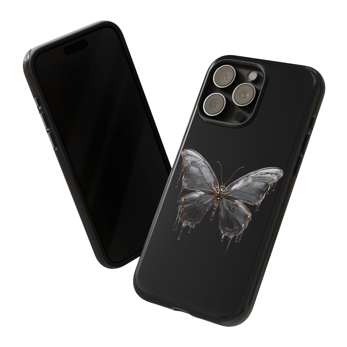 Metallic Butterfly (iPhone X - iPhone 17 Pro Max) [TOUGH CASE]