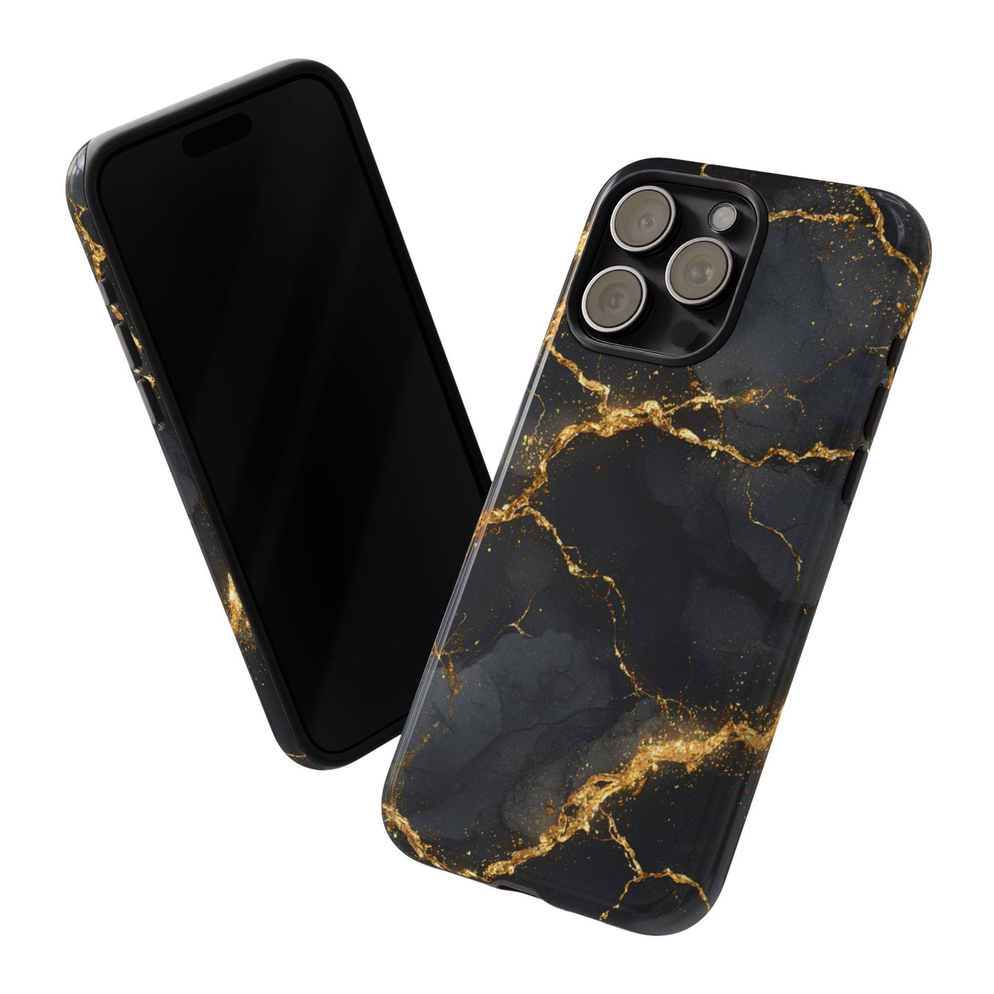 Black & Gold Marble [TOUGH CASE]