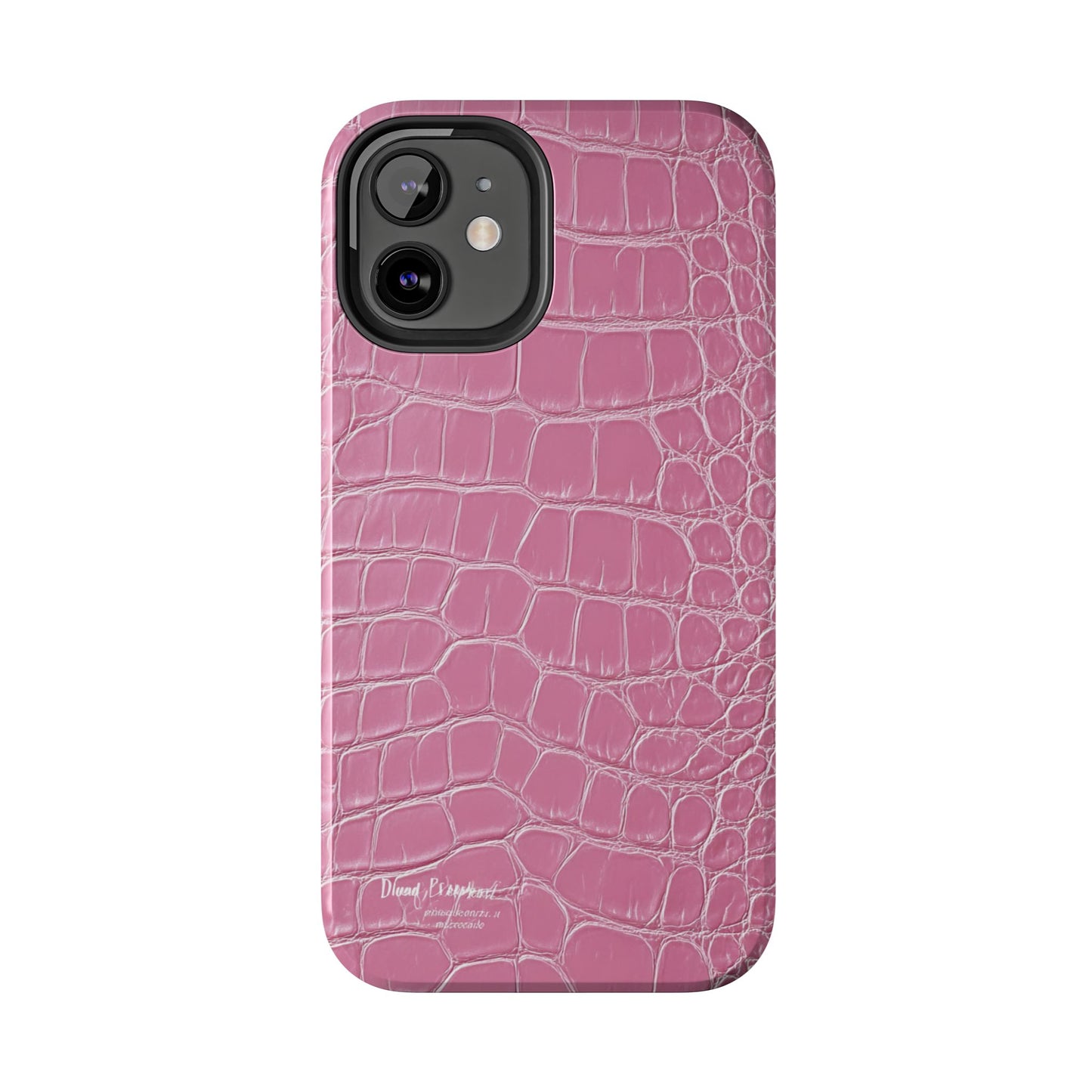 Pink Crocodile Leather