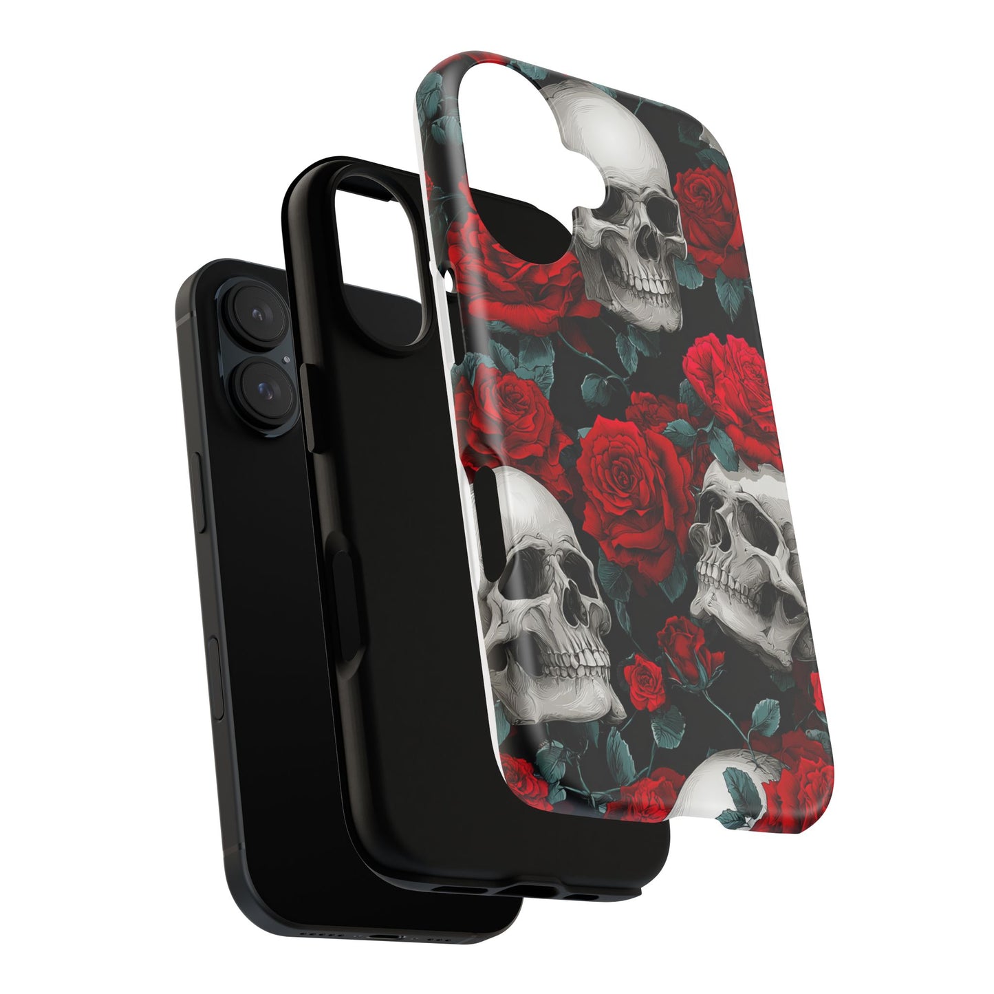 LOW STOCK Skull & Red Roses [TOUGH CASE]