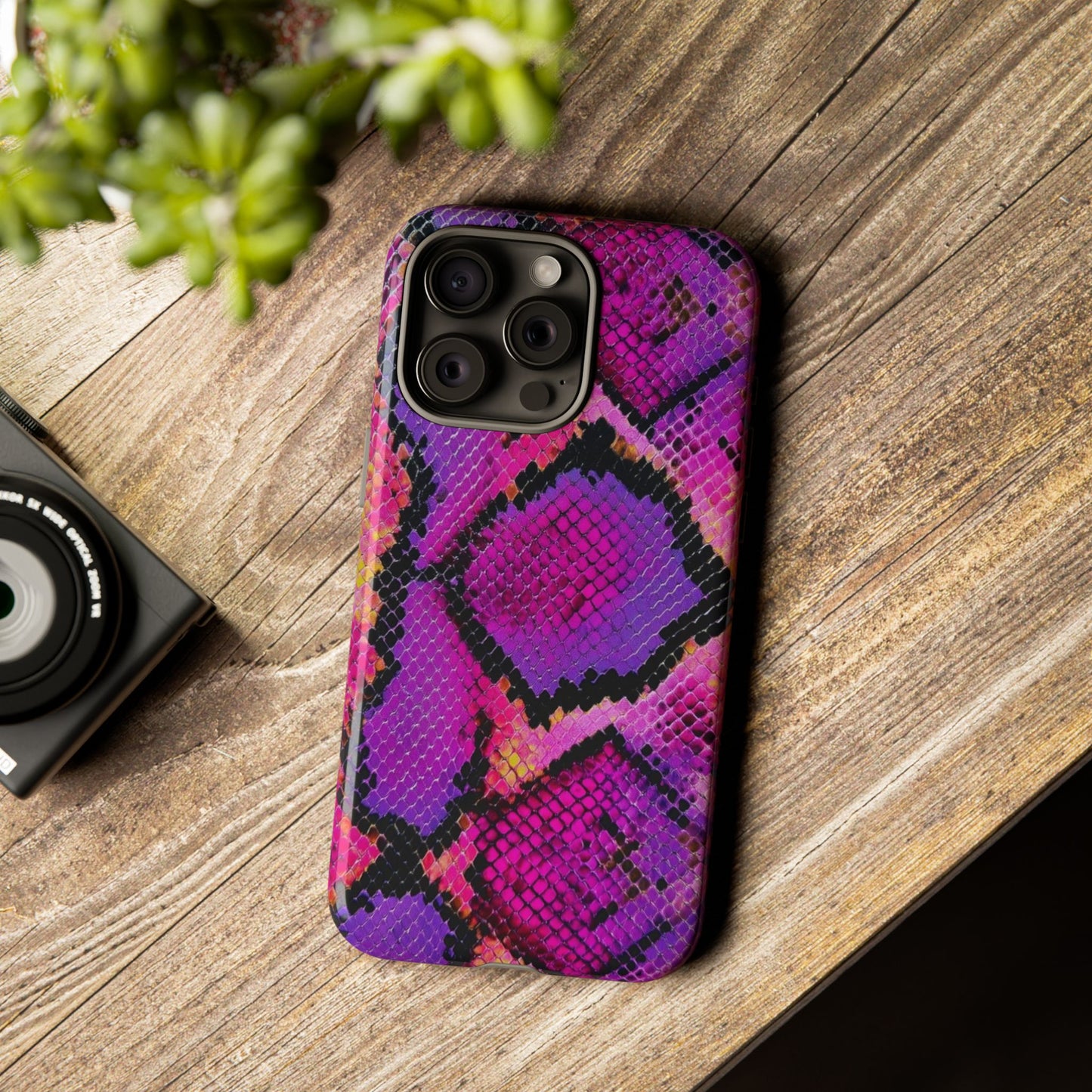 Purple Pink Snake Skin [TOUGH CASE]
