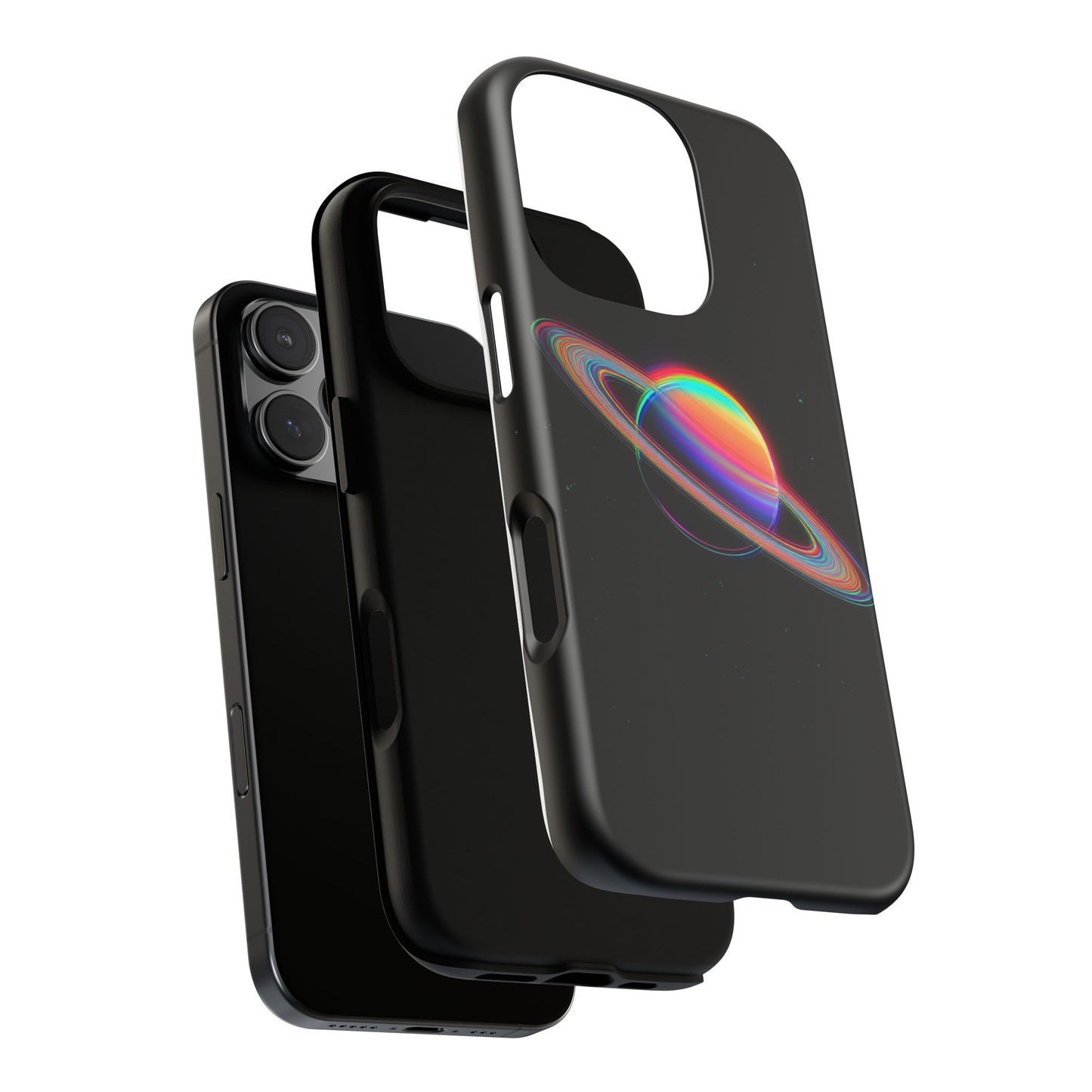 Glitched Saturn – (iPhone X - iPhone 17 Pro Max) [TOUGH CASE]