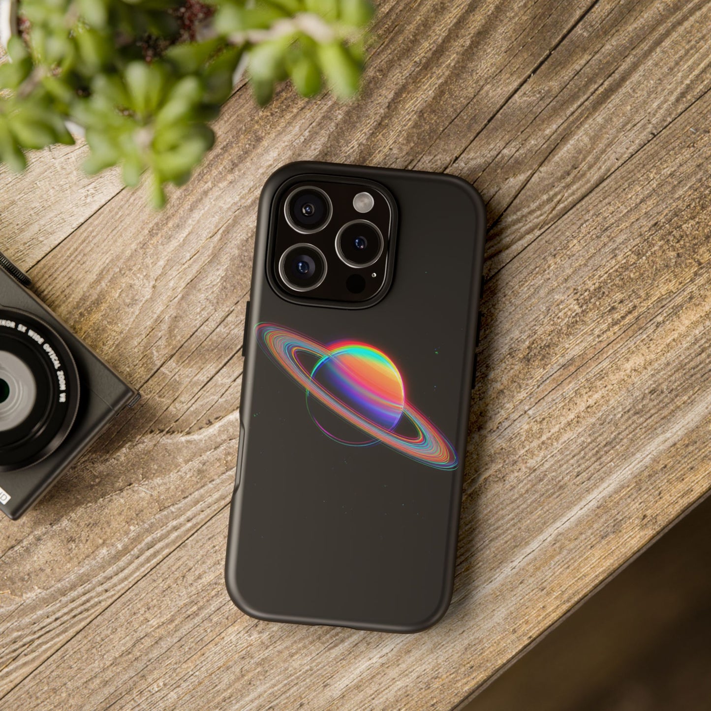 Glitched Saturn – (iPhone X - iPhone 17 Pro Max) [TOUGH CASE]