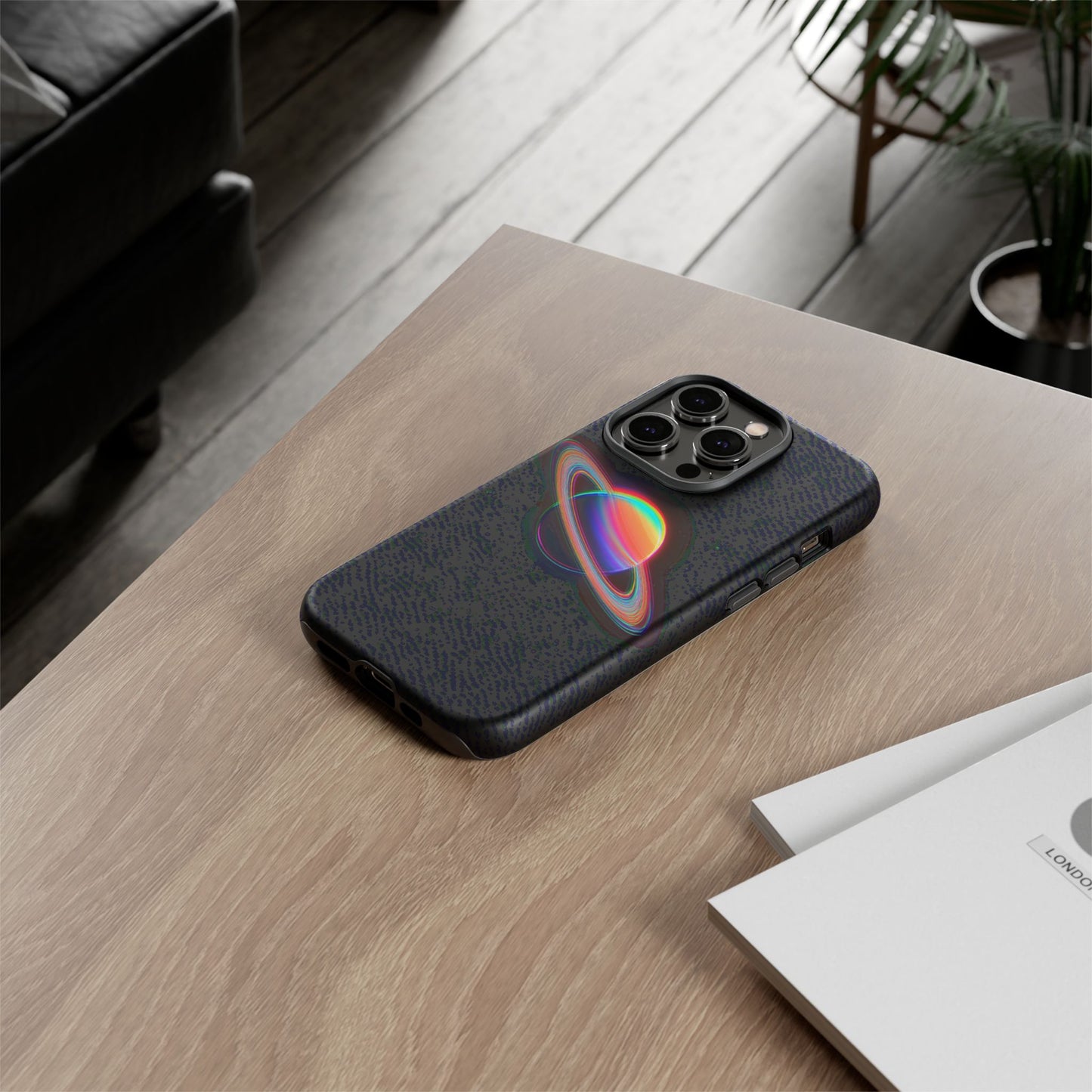 Glitched Saturn – (iPhone X - iPhone 17 Pro Max) [TOUGH CASE]