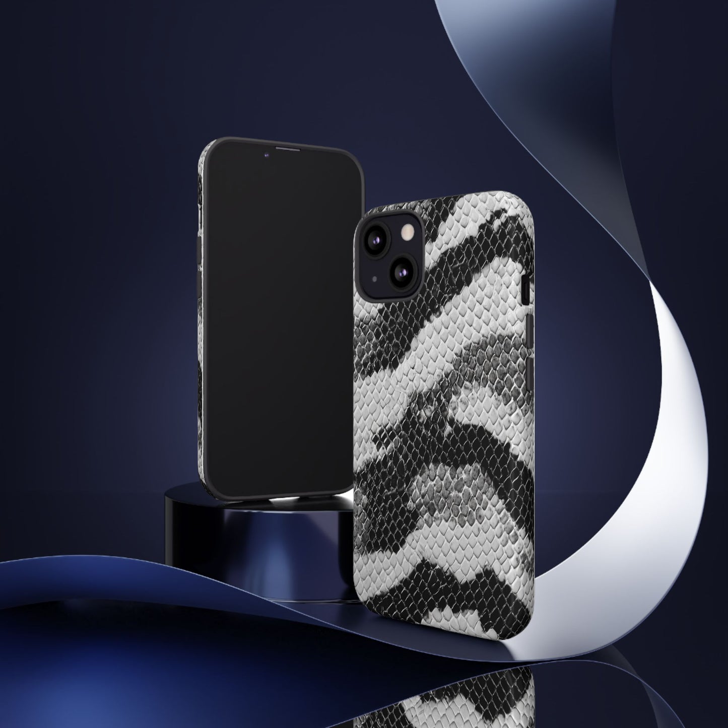 Black & White Snakeskin [TOUGH CASE]