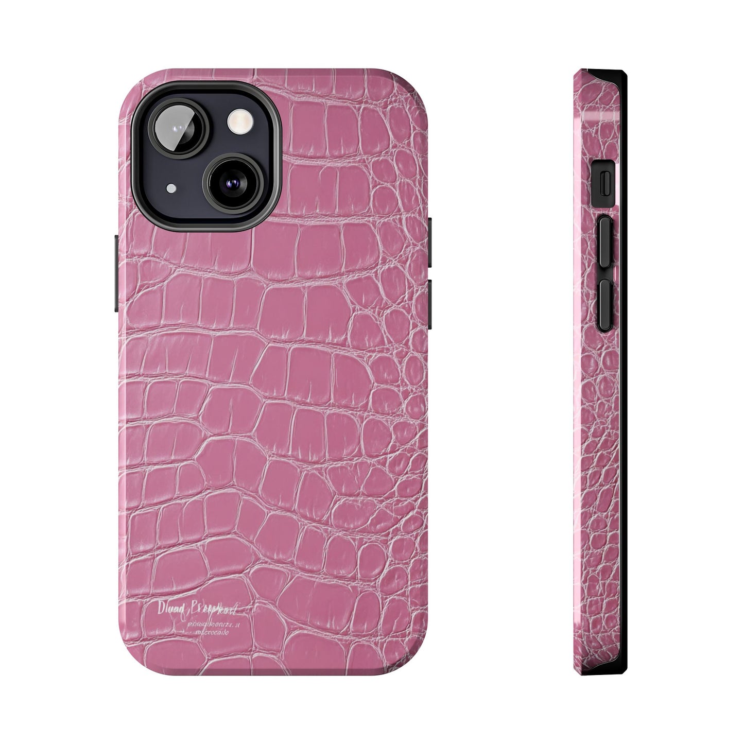 Pink Crocodile Leather