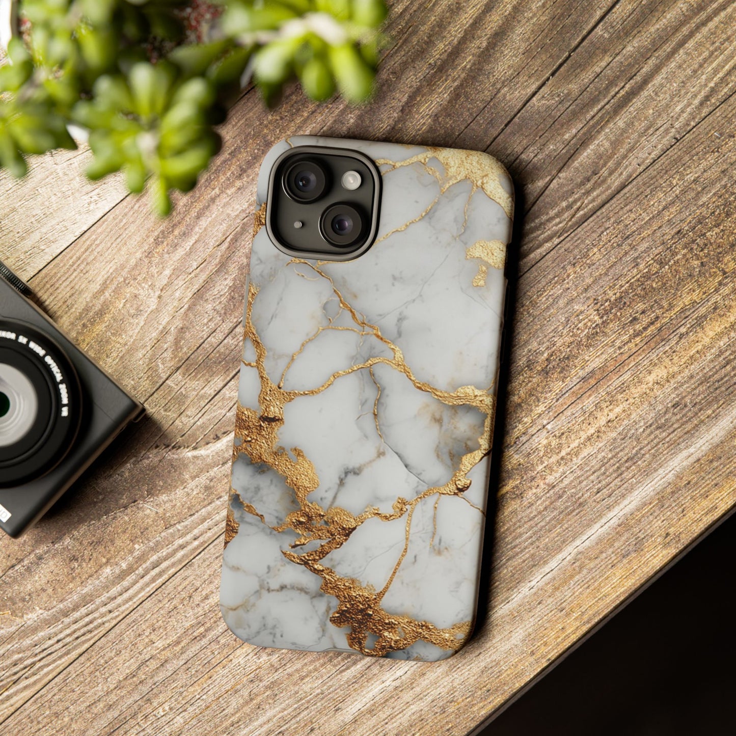 White & Gold Marble [TOUGH CASE]