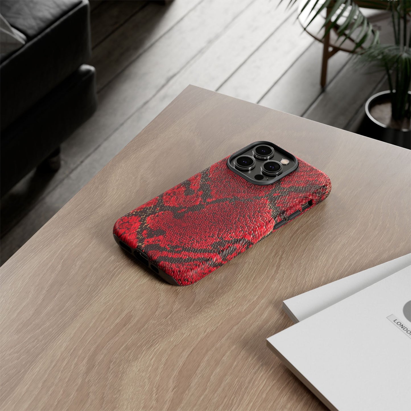 Red Snake Skin [TOUGH CASE]
