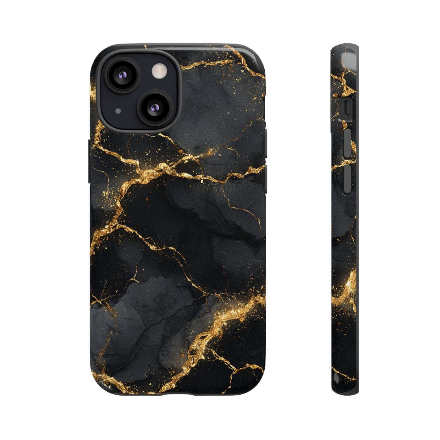 Black & Gold Marble [TOUGH CASE]