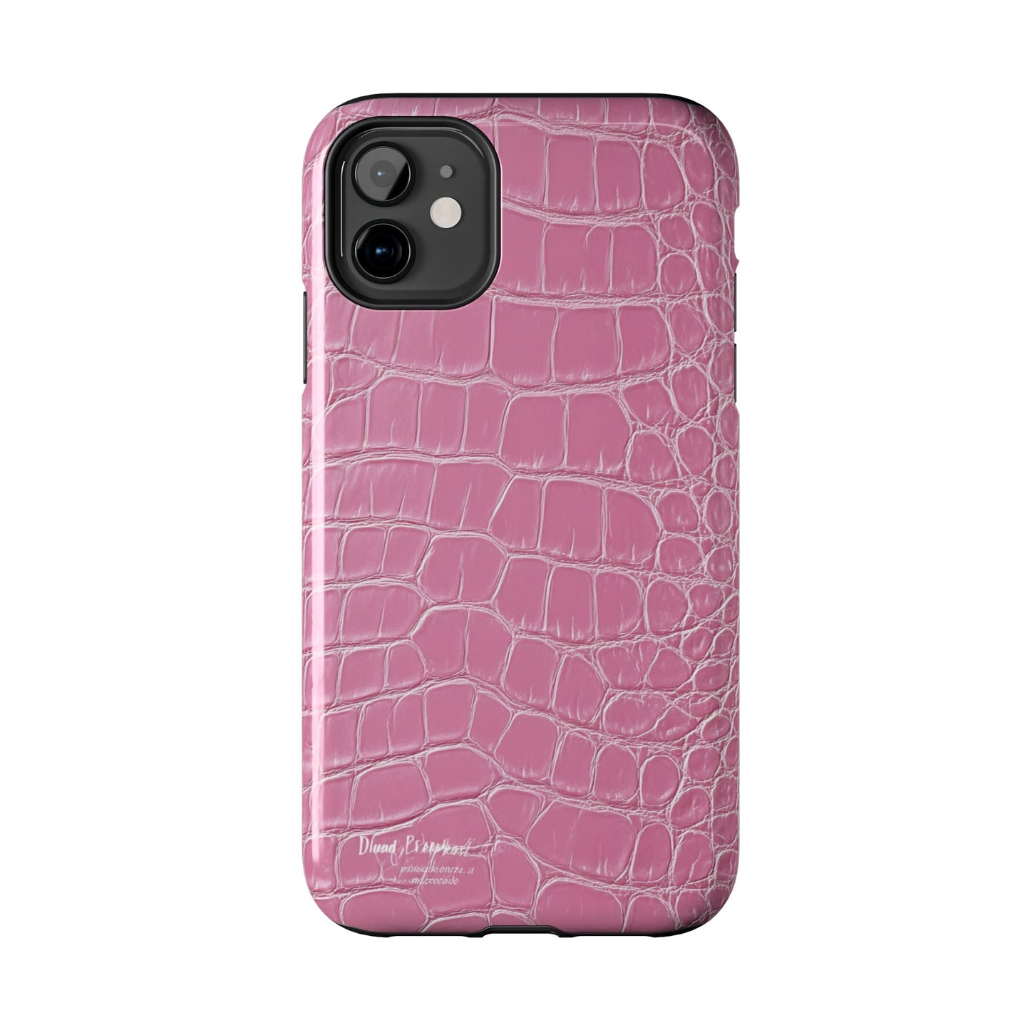 Pink Crocodile Leather