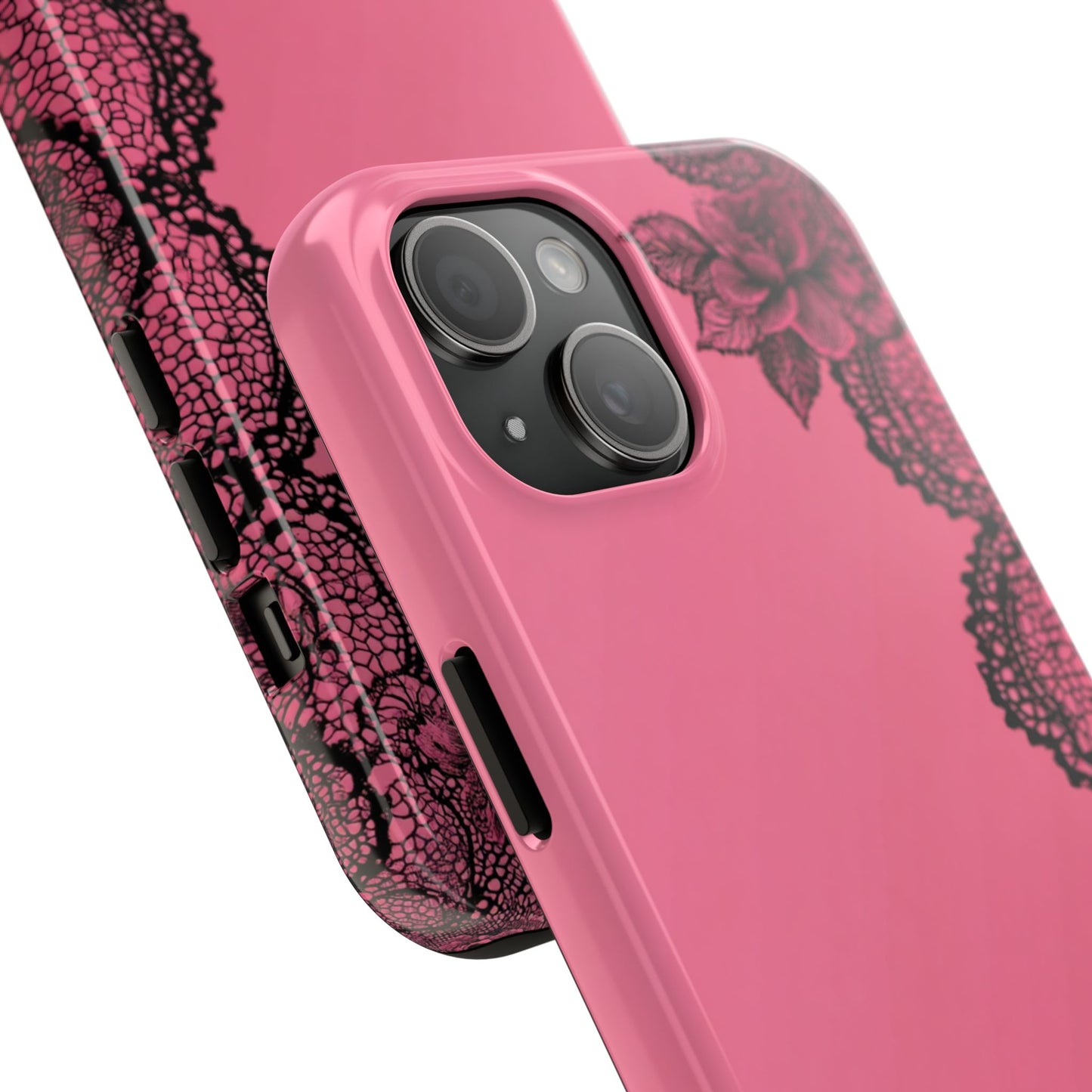 Pink Floral Lace