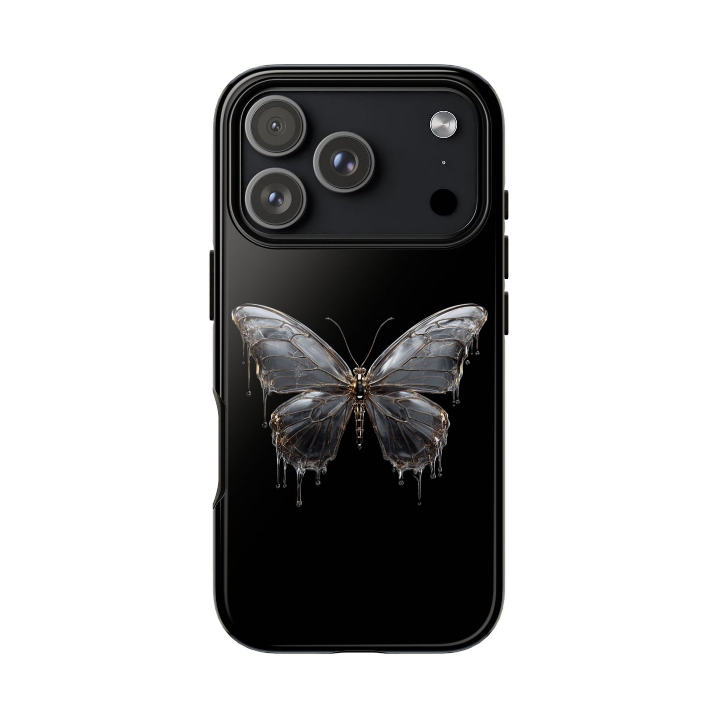 Metallic Butterfly (iPhone X - iPhone 17 Pro Max) [TOUGH CASE]