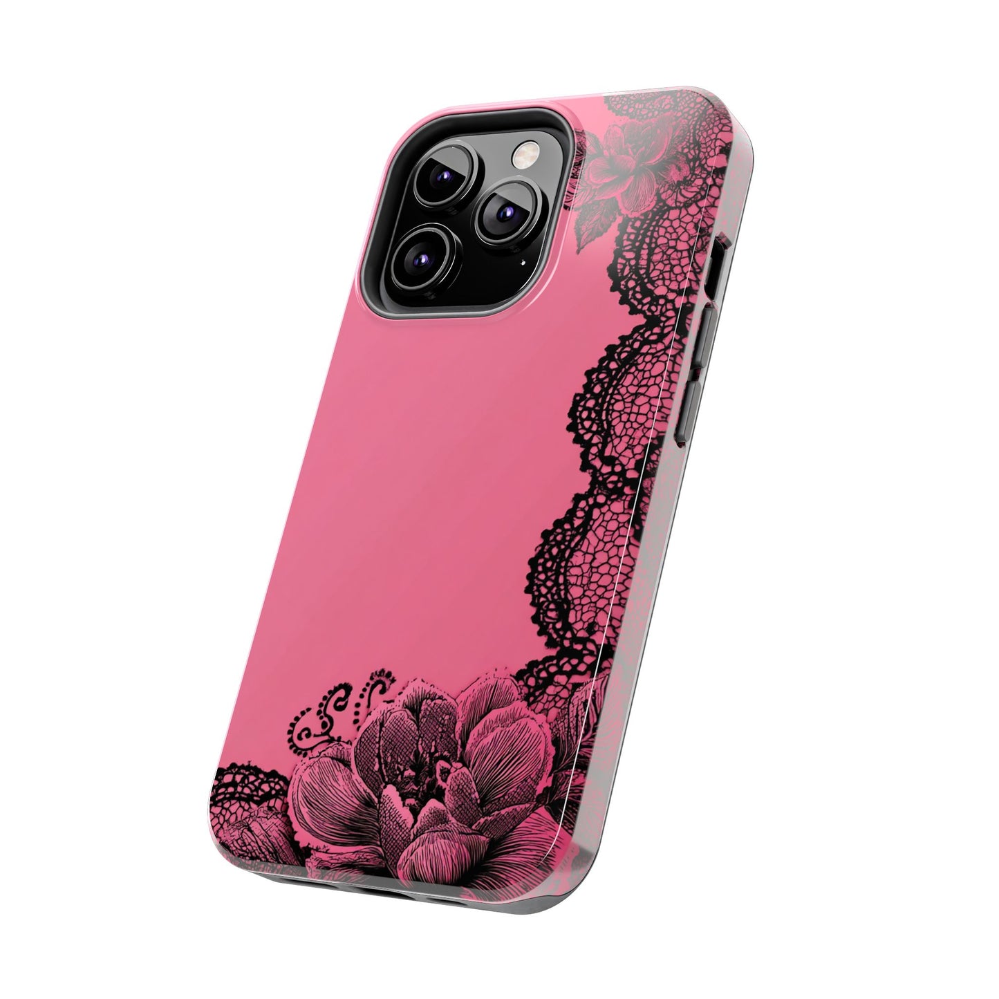 Pink Floral Lace
