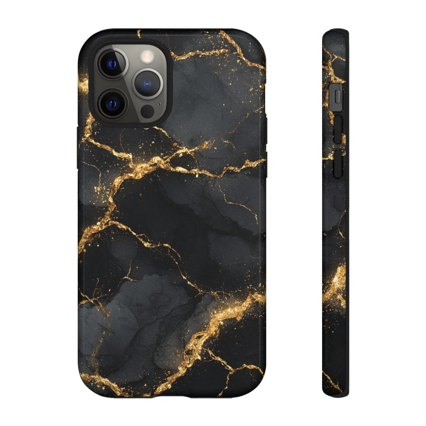 Black & Gold Marble [TOUGH CASE]