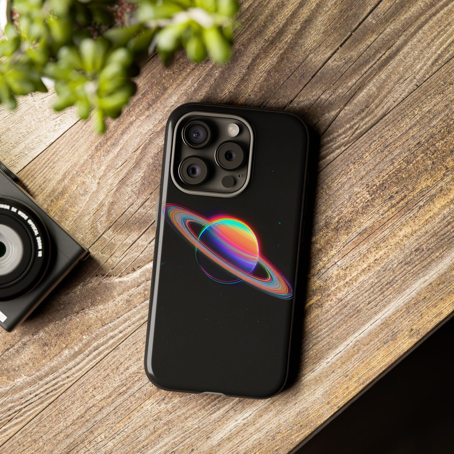 Glitched Saturn – (iPhone X - iPhone 17 Pro Max) [TOUGH CASE]