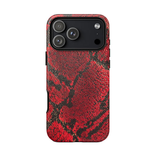 Red Snake Skin [TOUGH CASE]