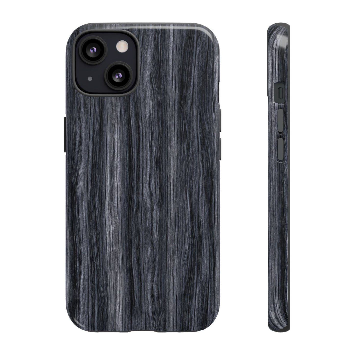 Black Wood (iPhone X - iPhone 17 Pro Max) [TOUGH CASE]