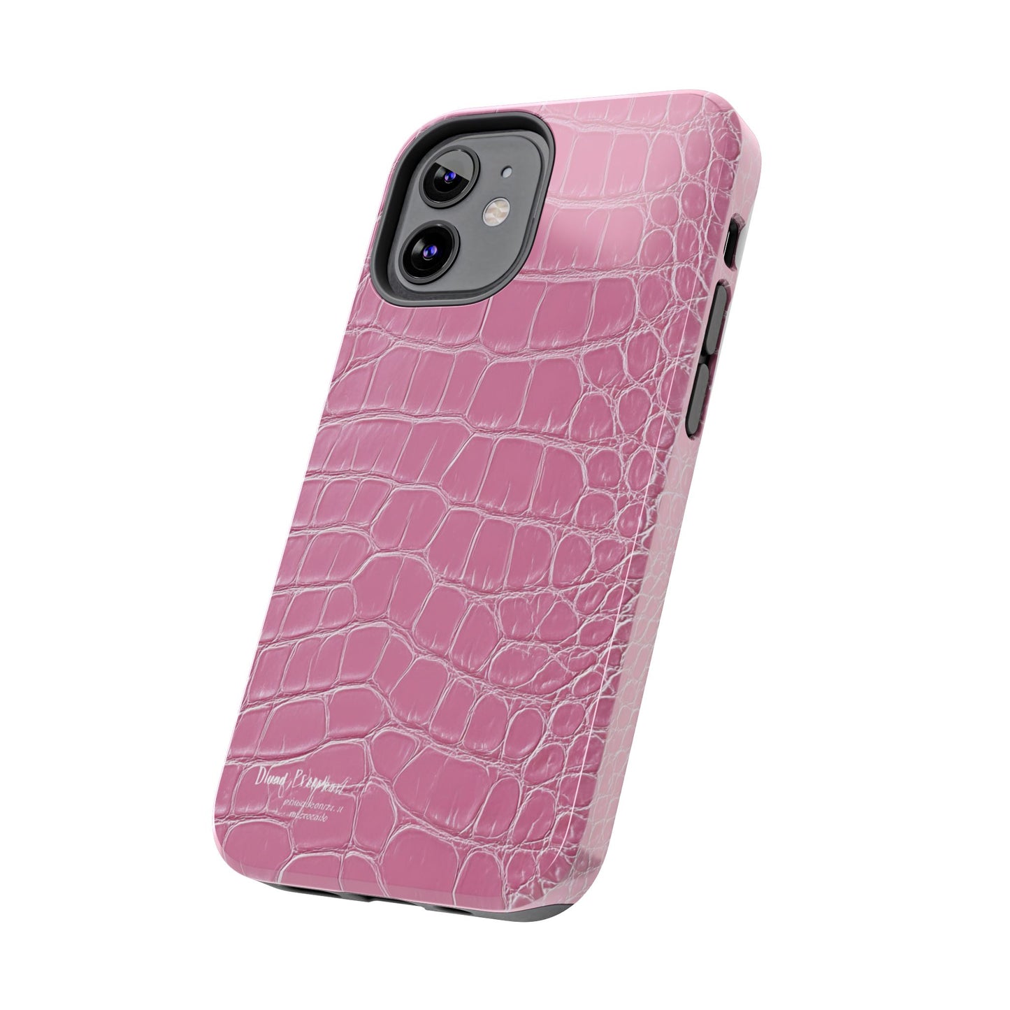 Pink Crocodile Leather