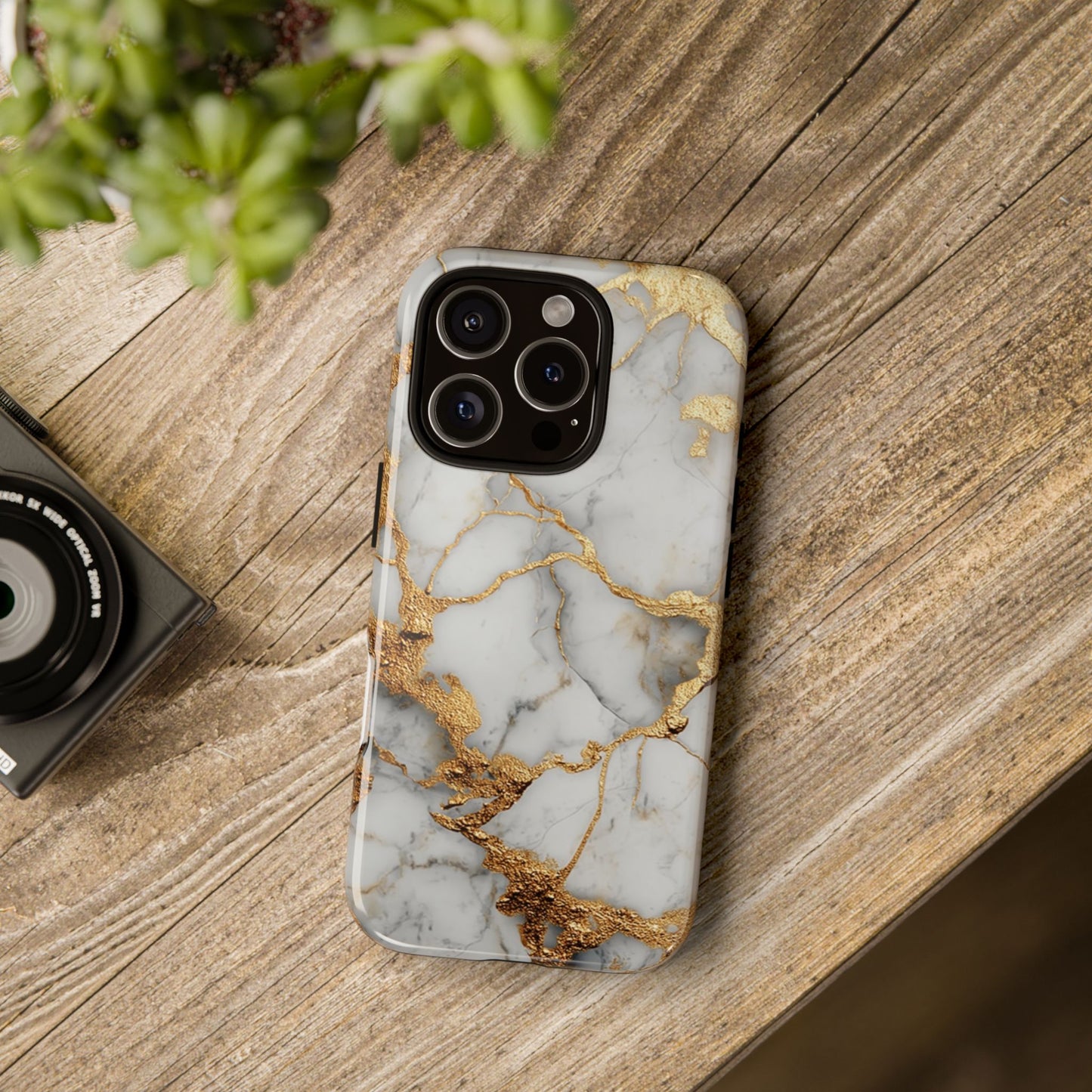 White & Gold Marble [TOUGH CASE]