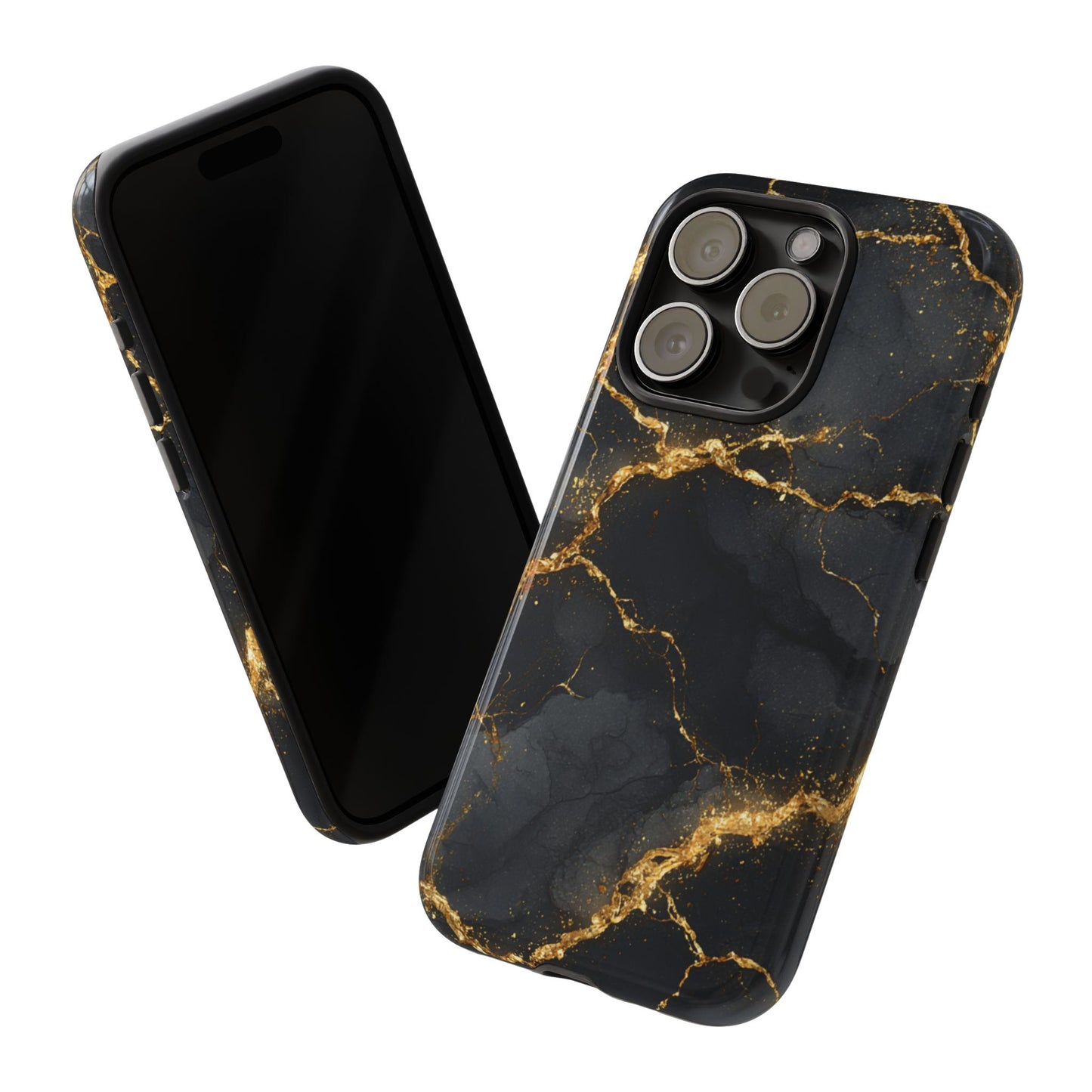 Black & Gold Marble [TOUGH CASE]
