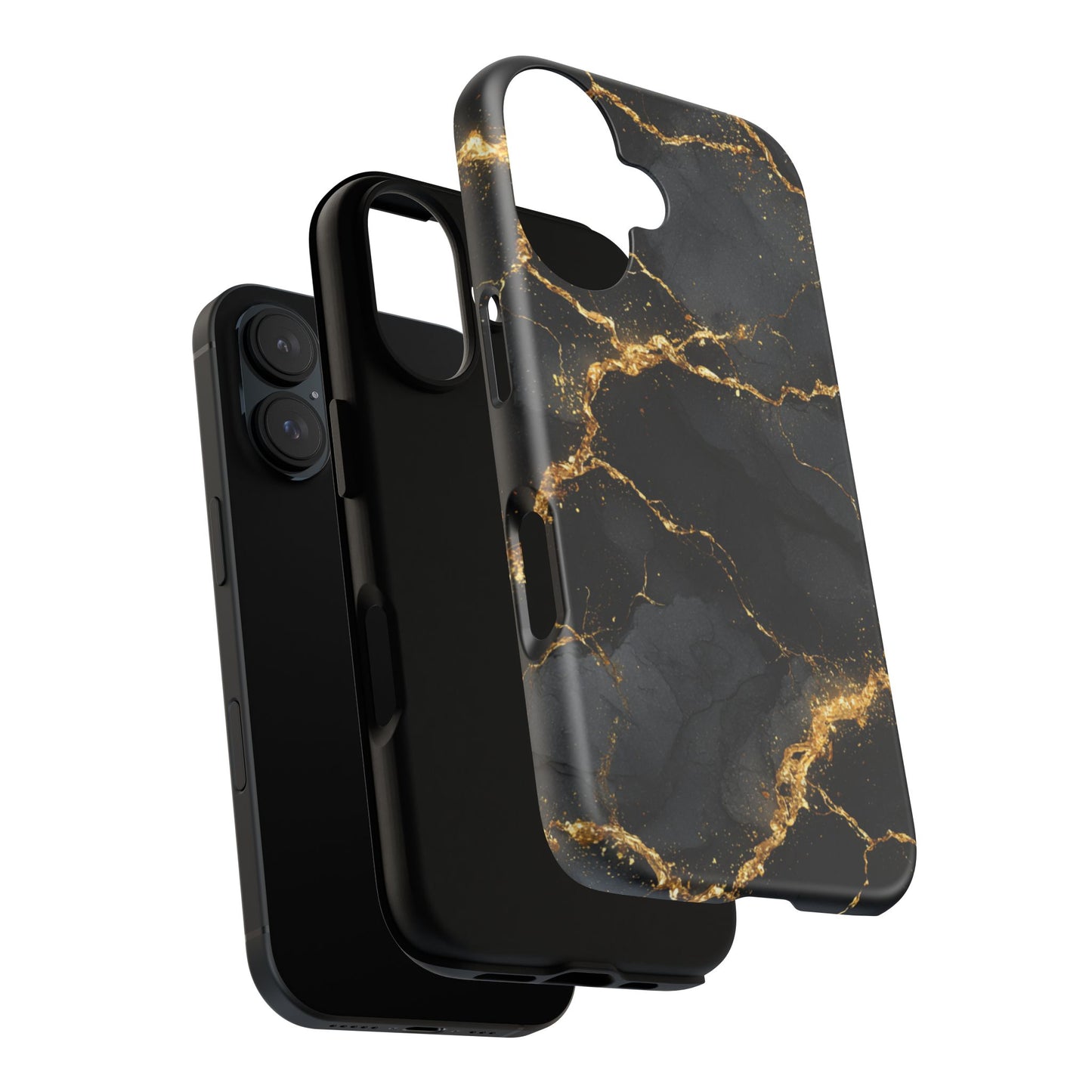 Black & Gold Marble [TOUGH CASE]